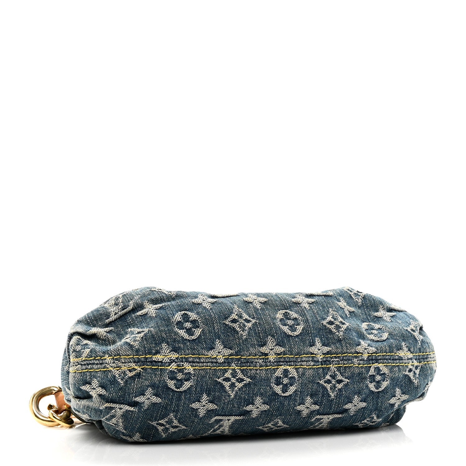 Monogram Denim Mini Pleaty Blue