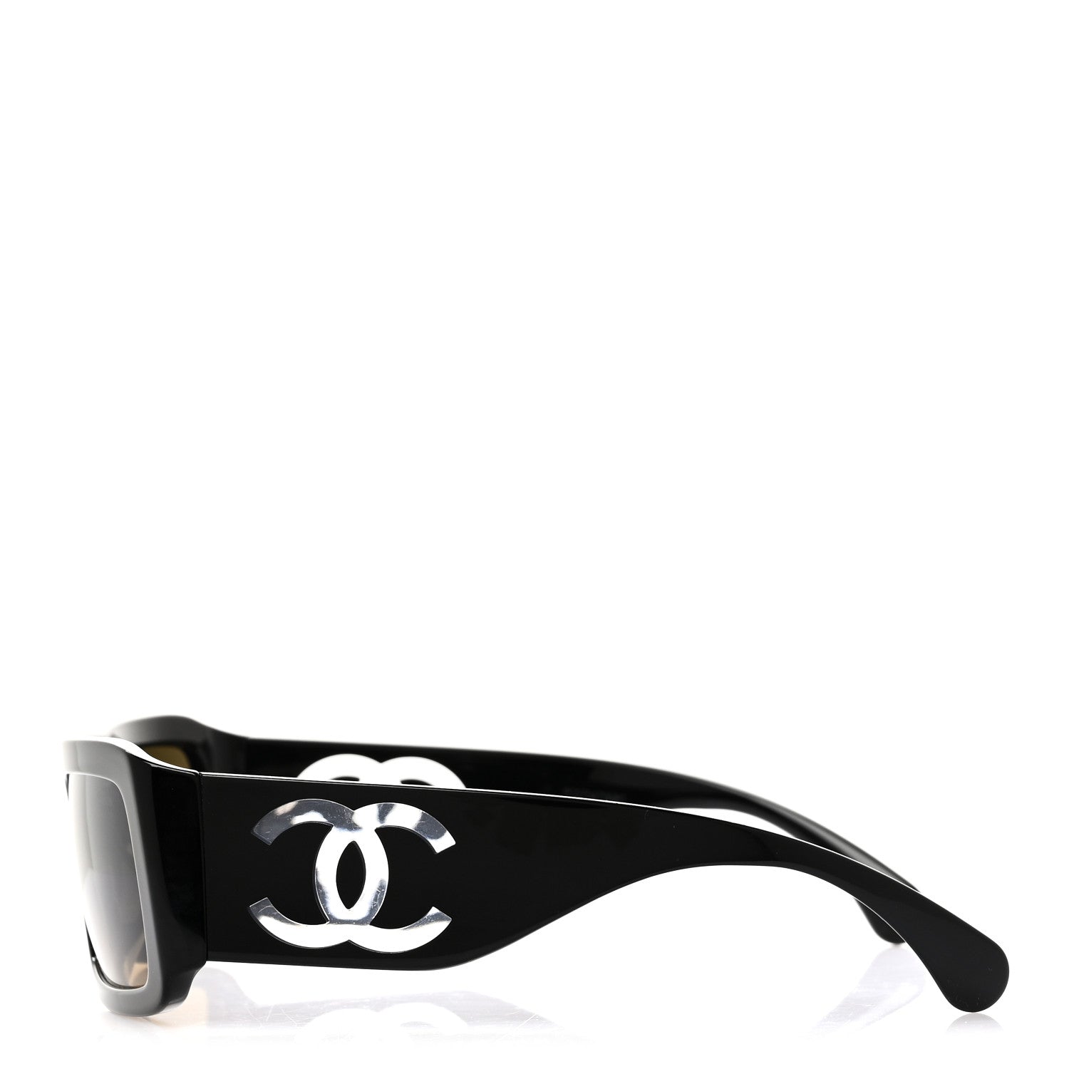 Acetate Polarized Rectangle Sunglasses 5526-A Black
