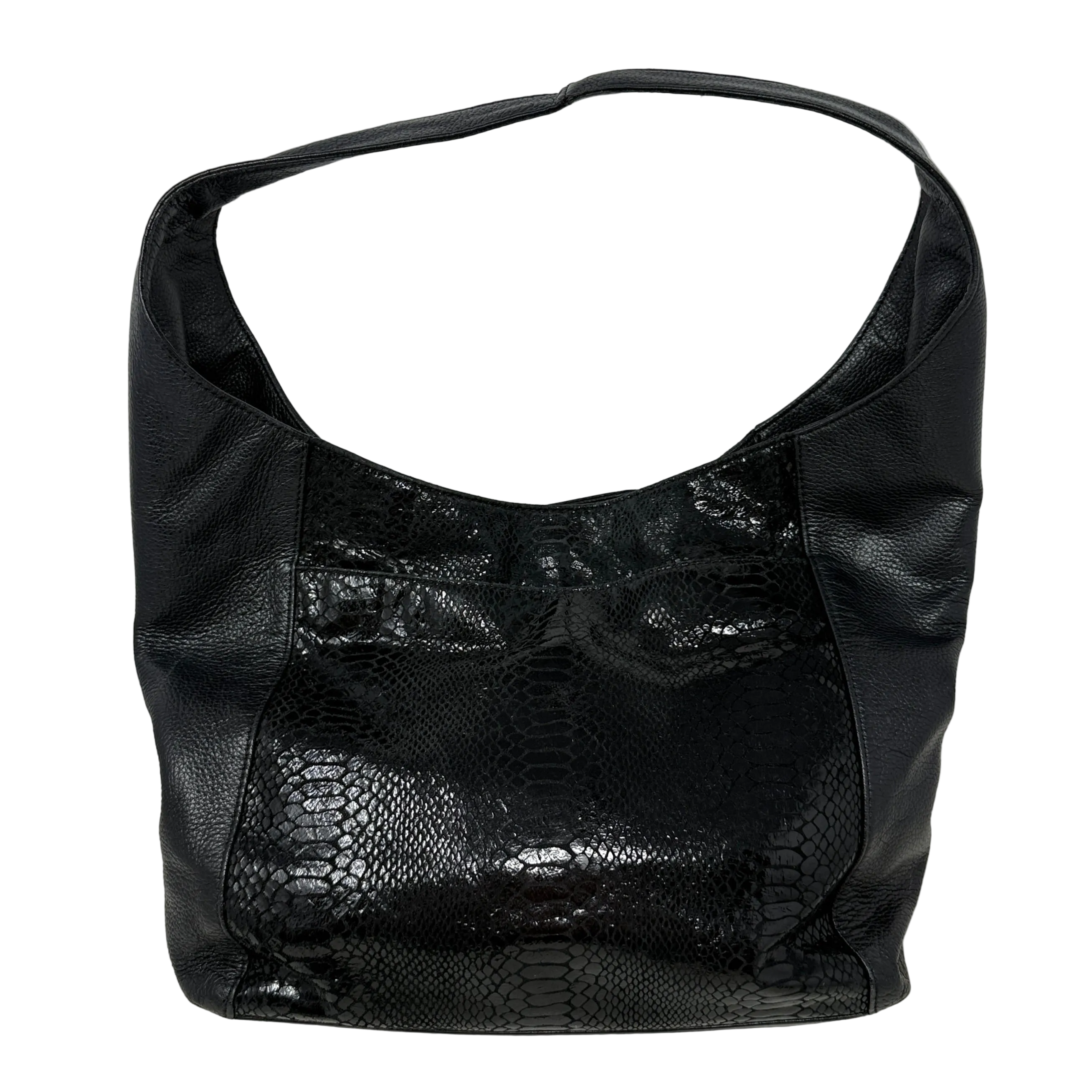 Python Leather Hobo By Michael By Michael Kors, Size: Medium