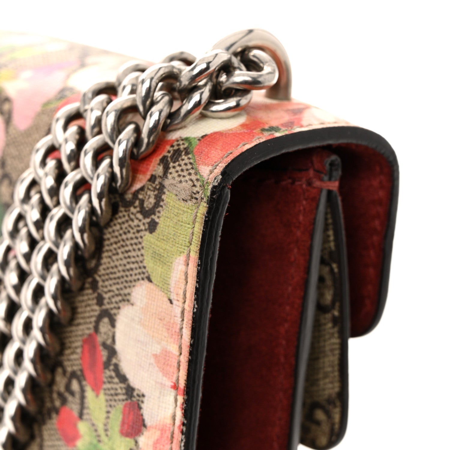 GG Supreme Monogram Blooms Mini Dionysus Shoulder Bag Beige Multicolor Dry Rose
