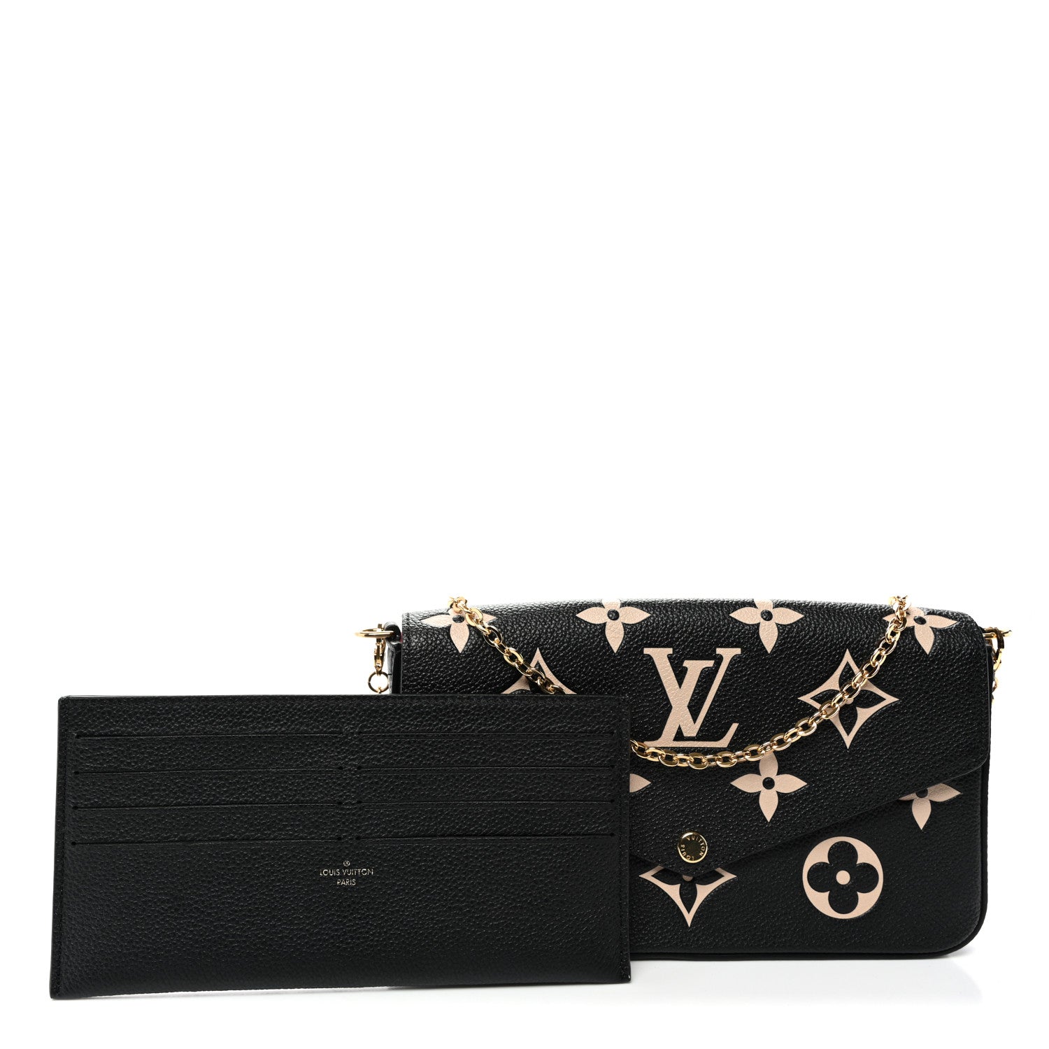 Empreinte Monogram Giant Felicie Pochette Black Beige