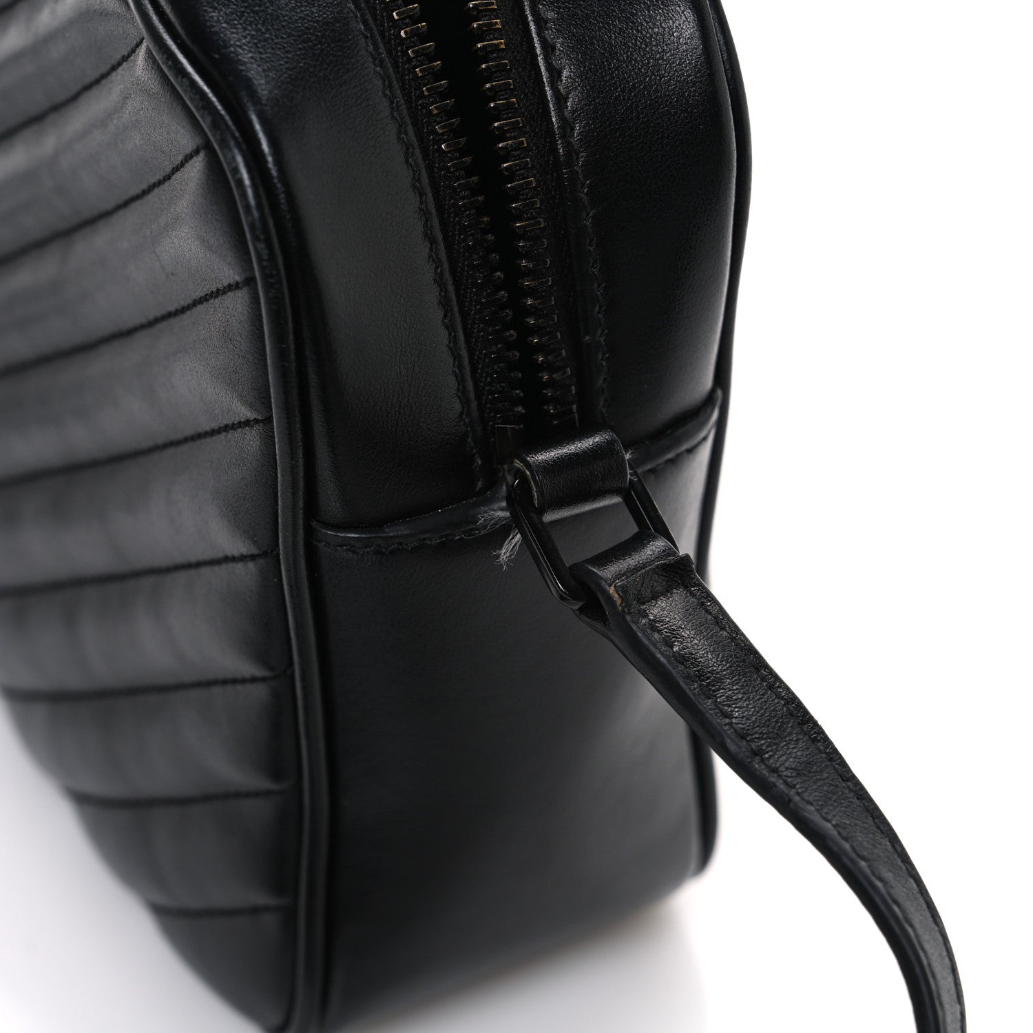 Calfskin Matelasse Monogram Monochrome Lou Camera Bag Black