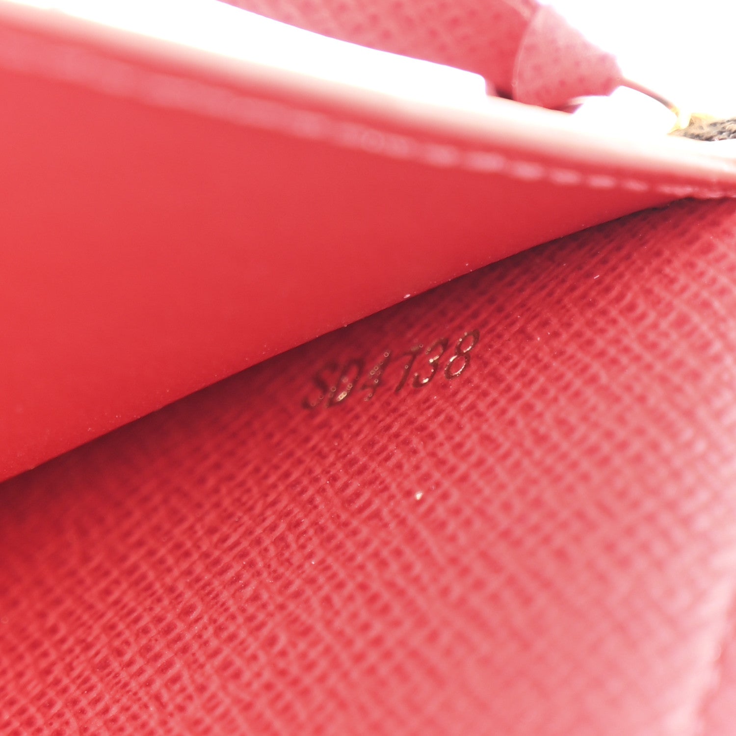Damier Ebene Victorine Wallet Red