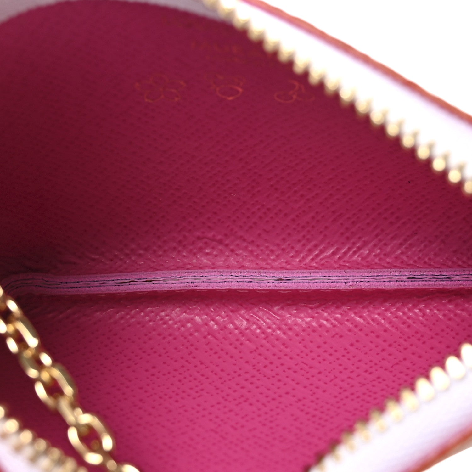 LV X TM Monogram Multicolor Key Pouch White