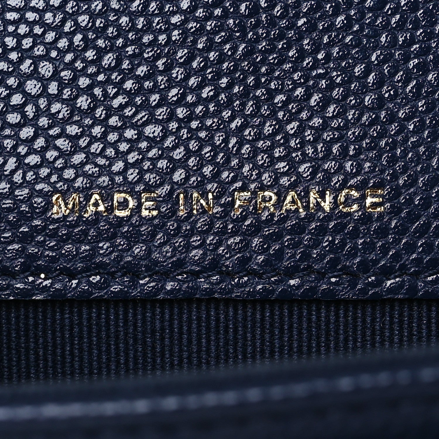 Caviar Quilted Flap Card Holder Wallet Navy Blue