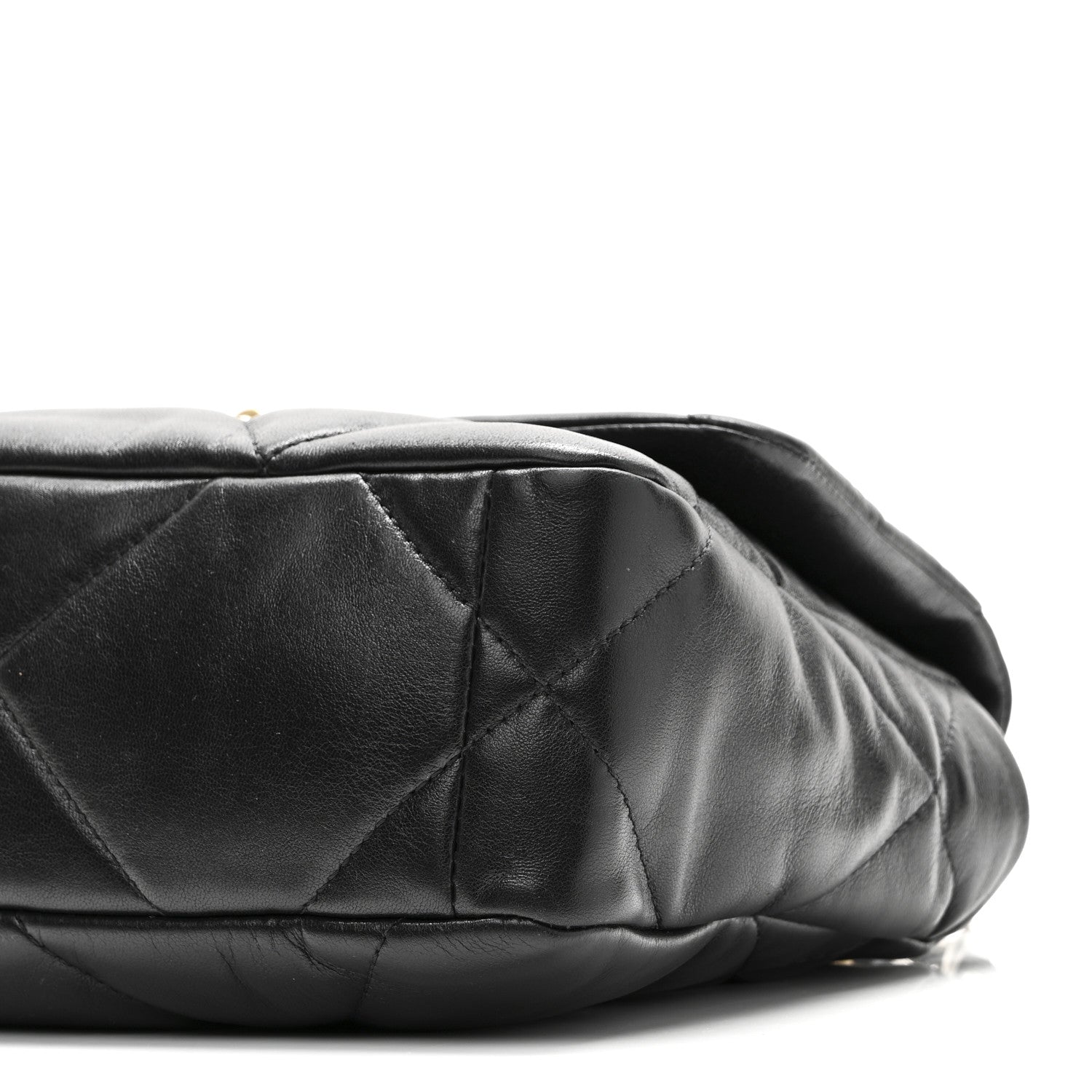 Lambskin Quilted Medium Chanel 19 Flap Black