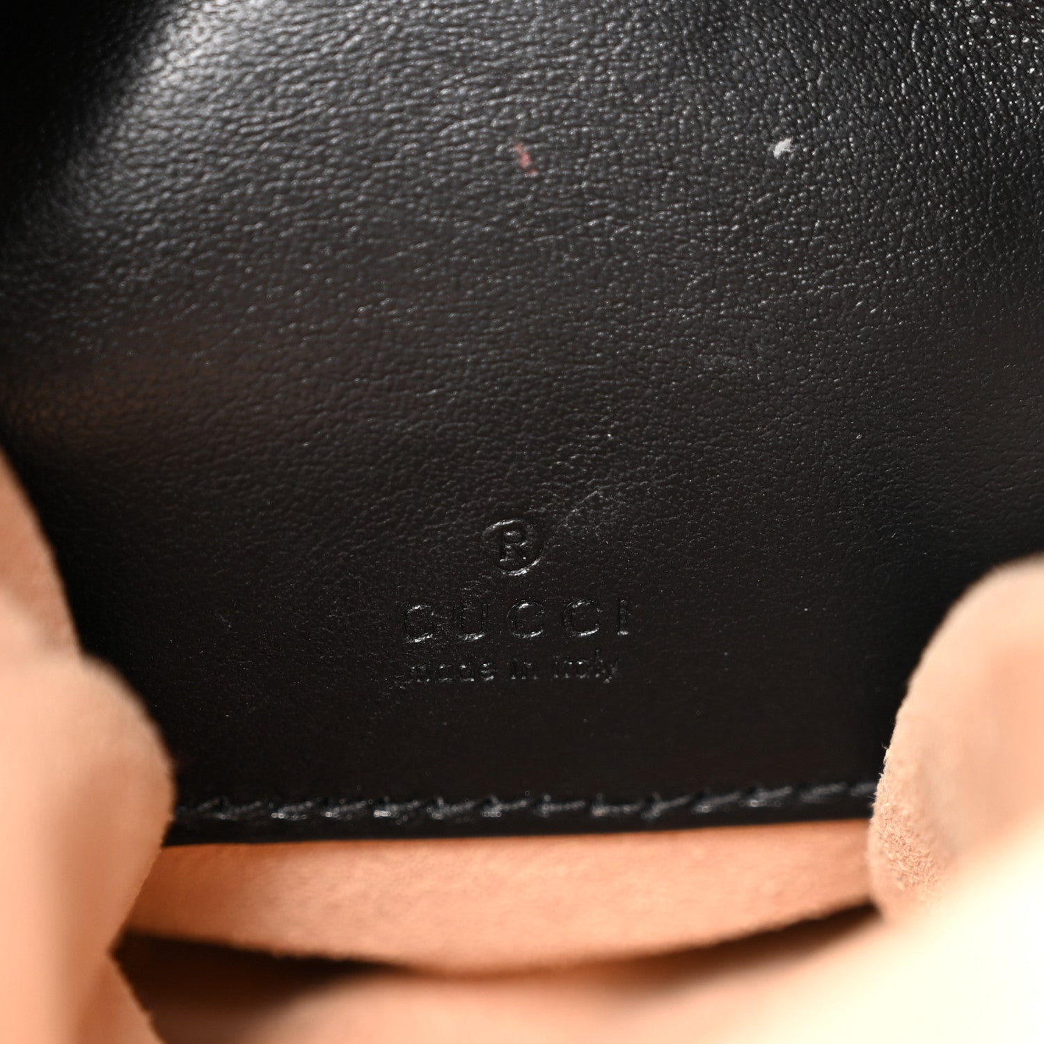 Calfskin Matelasse Mini GG Marmont Crossbody Bag Black