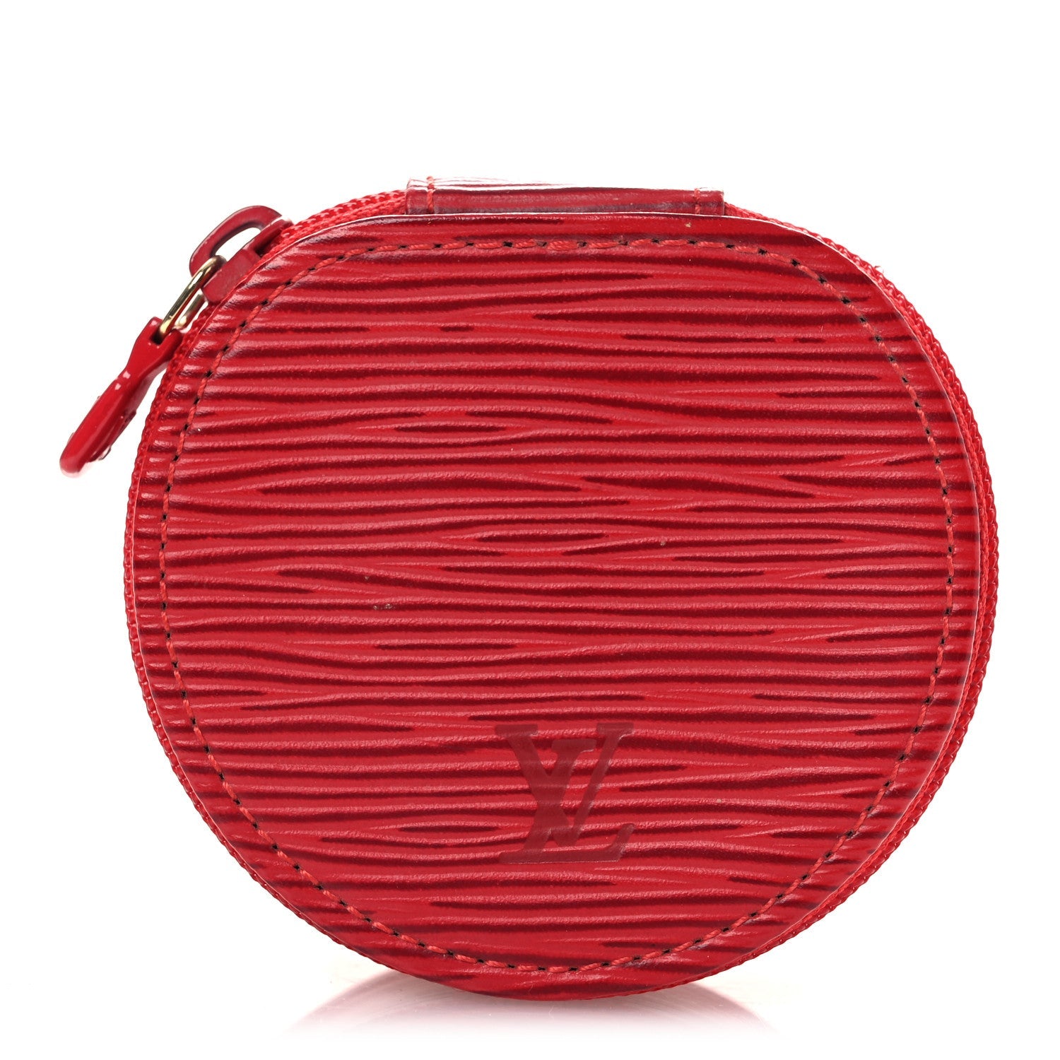 Epi Ecrin Bijoux 8cm Jewelry Box Case Castillan Red