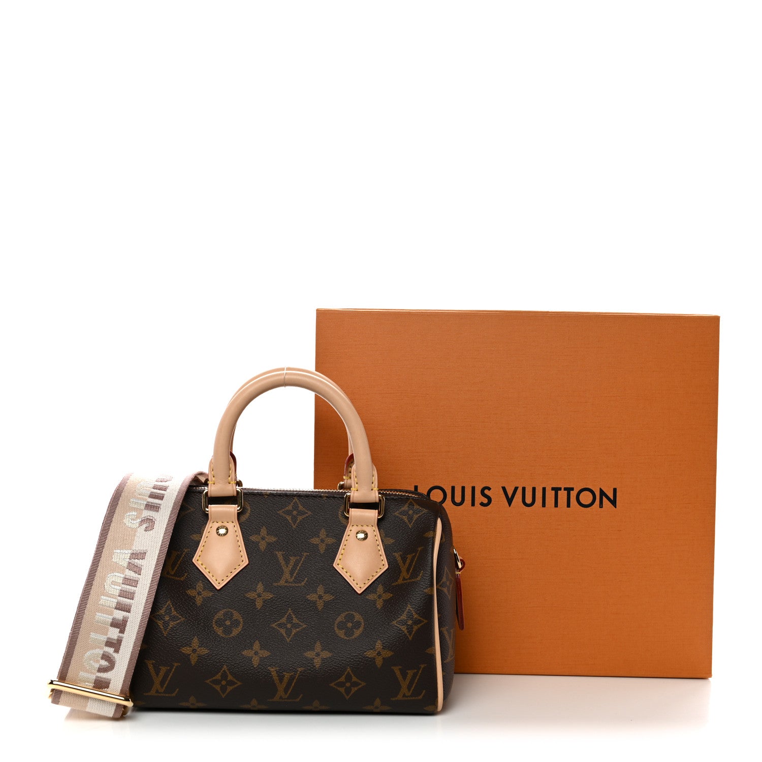 Monogram Speedy Bandouliere 20 Beige