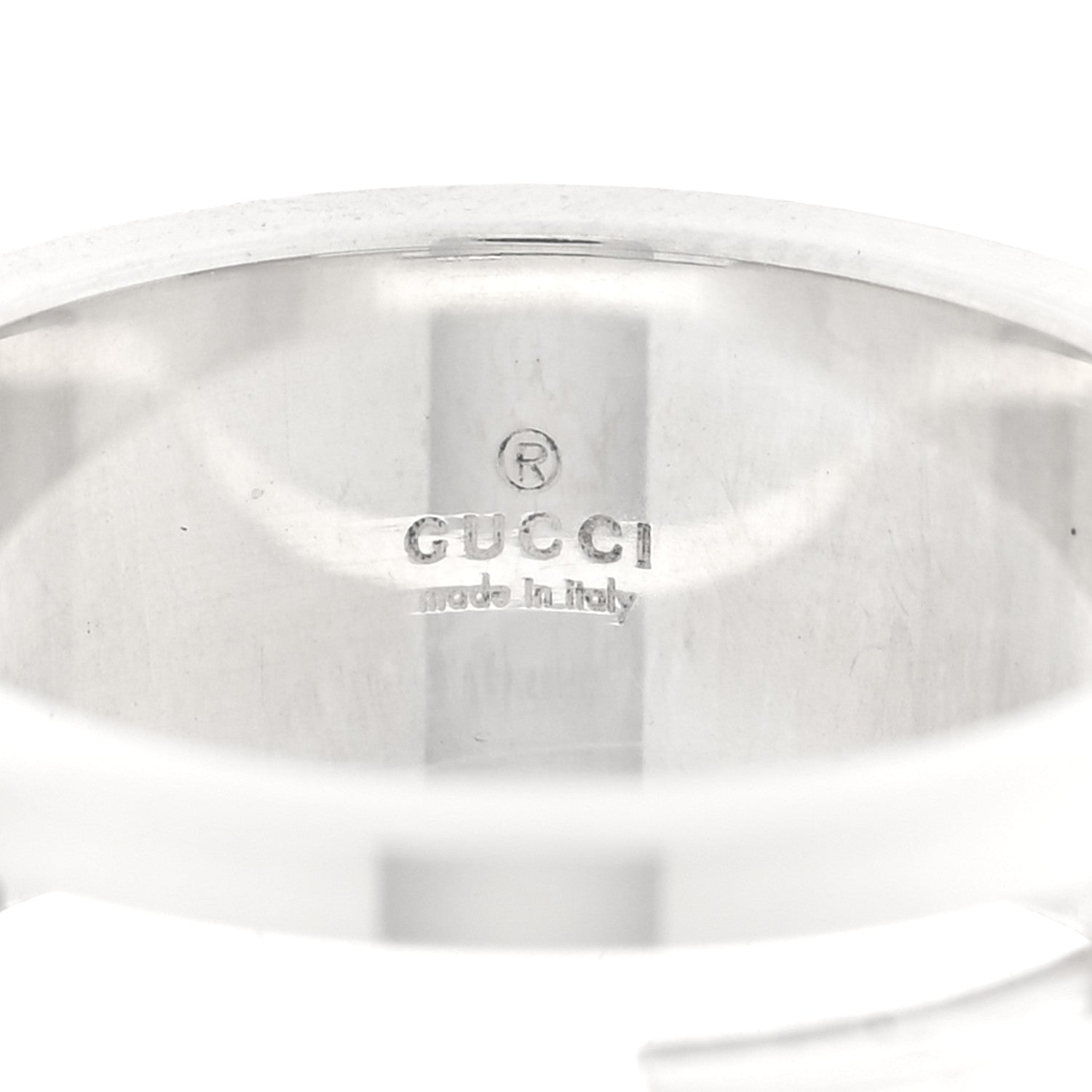 Sterling Silver G Cutout Ring 54 6.75