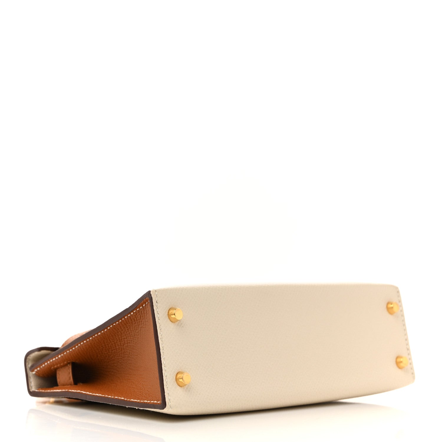 Epsom Horseshoe Mini Kelly Sellier 20 Craie Gold