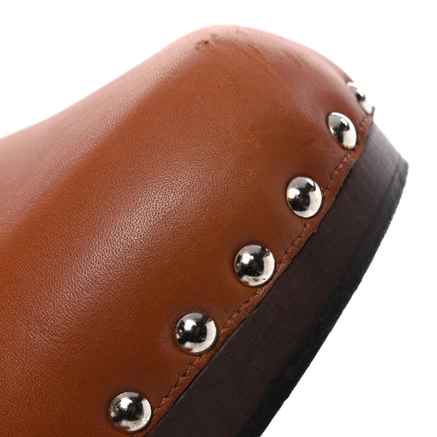 Heritage Calfskin Carlotta Mules 39 Naturel