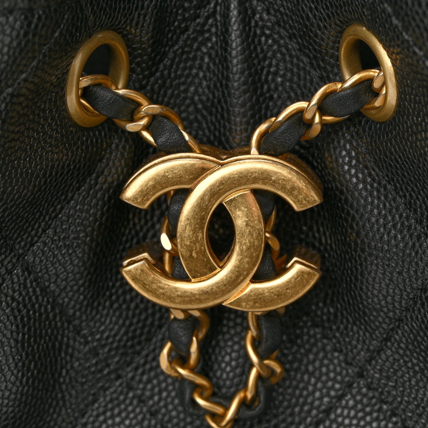 Caviar Quilted Small Chanel 25 Handbag Black