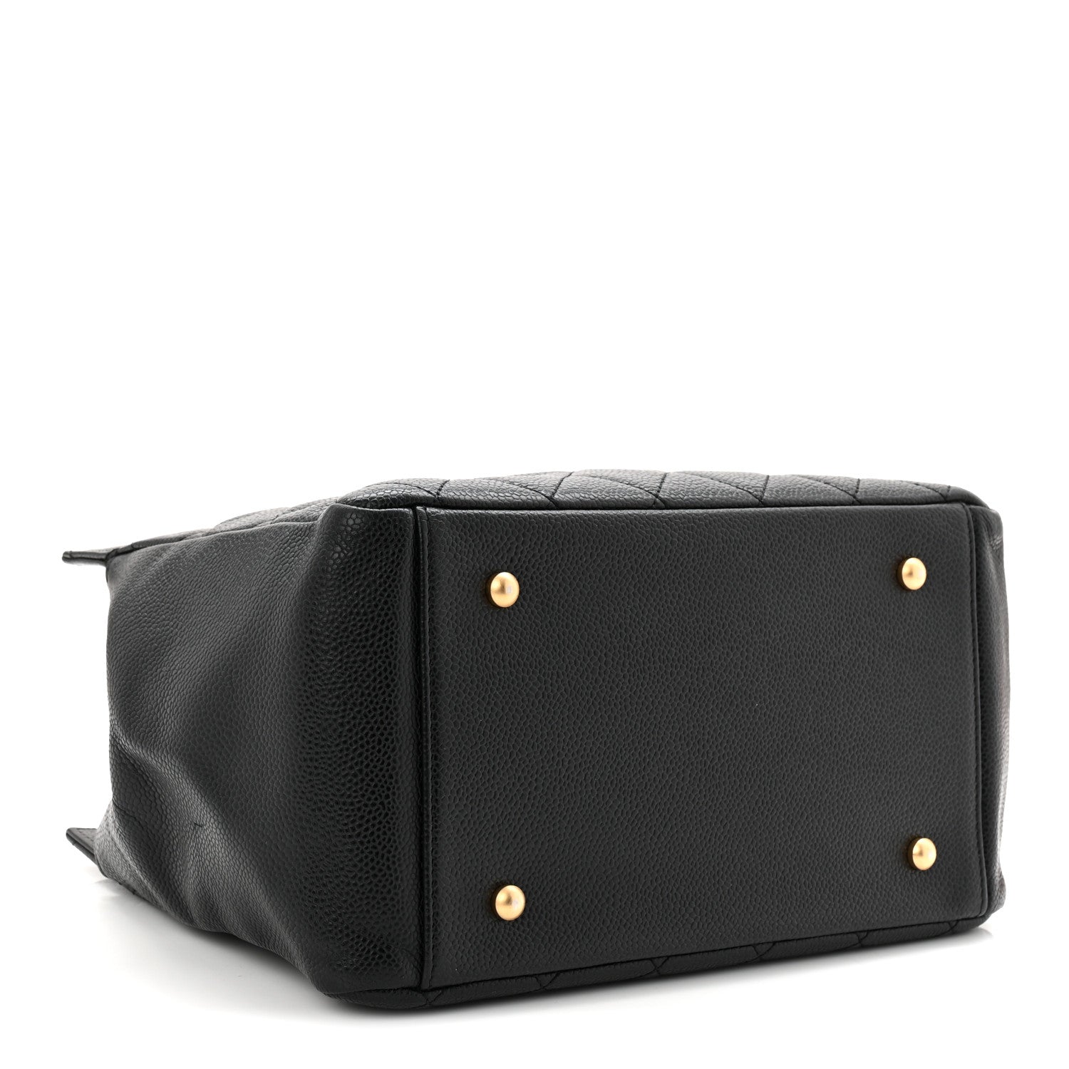 Caviar Quilted Petit Timeless Tote PTT Black