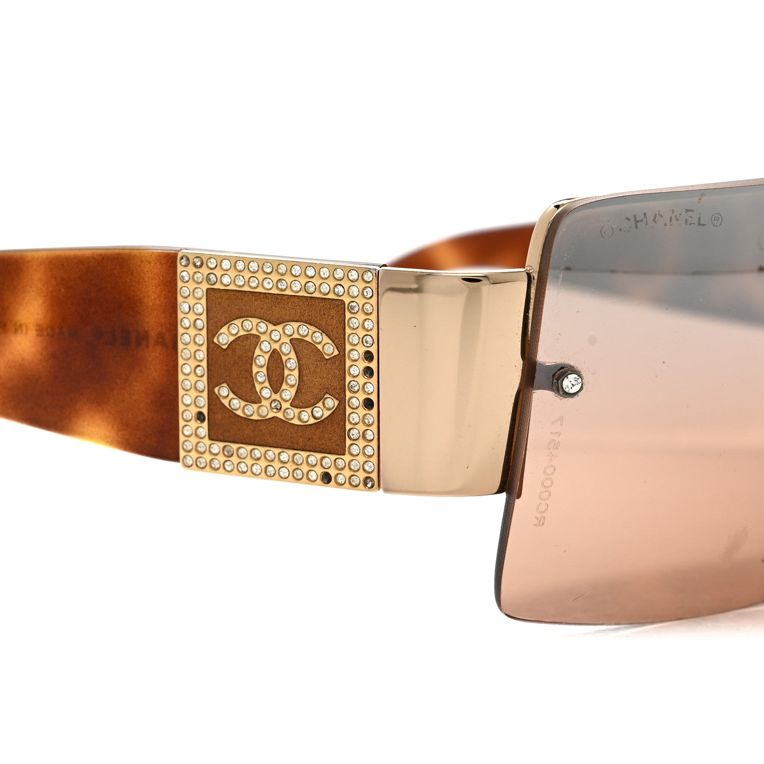 Crystal CC Sunglasses 4095-B Tortoise