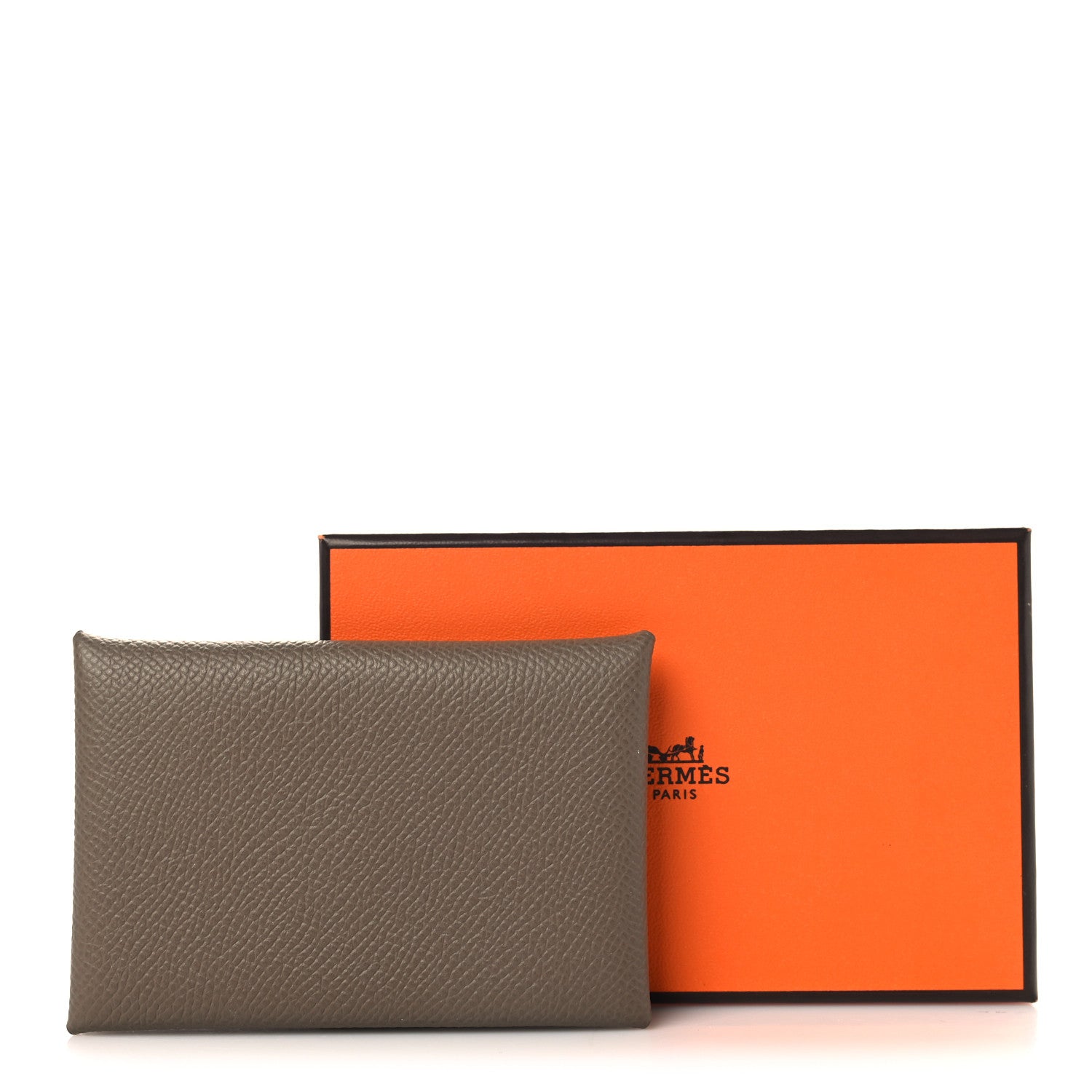 Epsom Calvi Card Case Etoupe