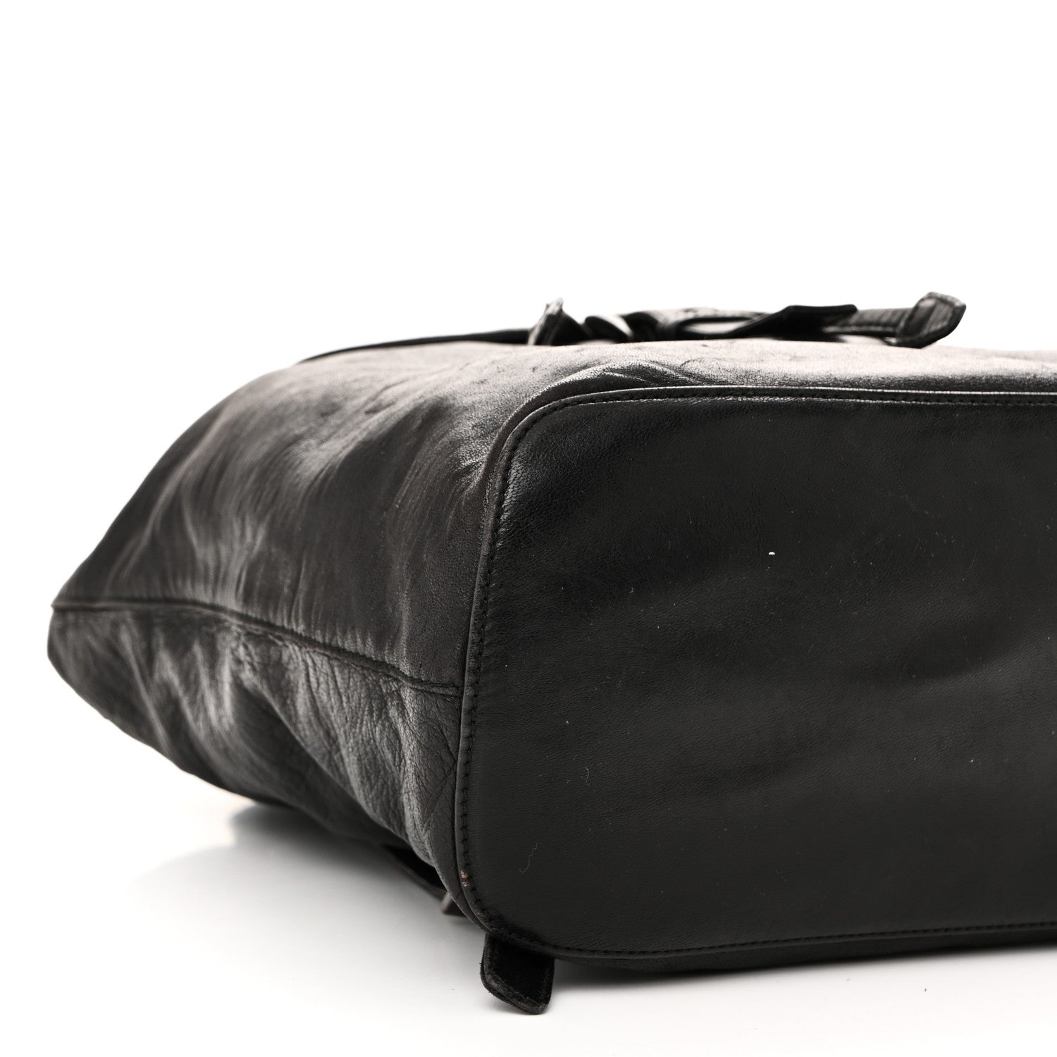 Soft Calfskin Cinch Backpack Black