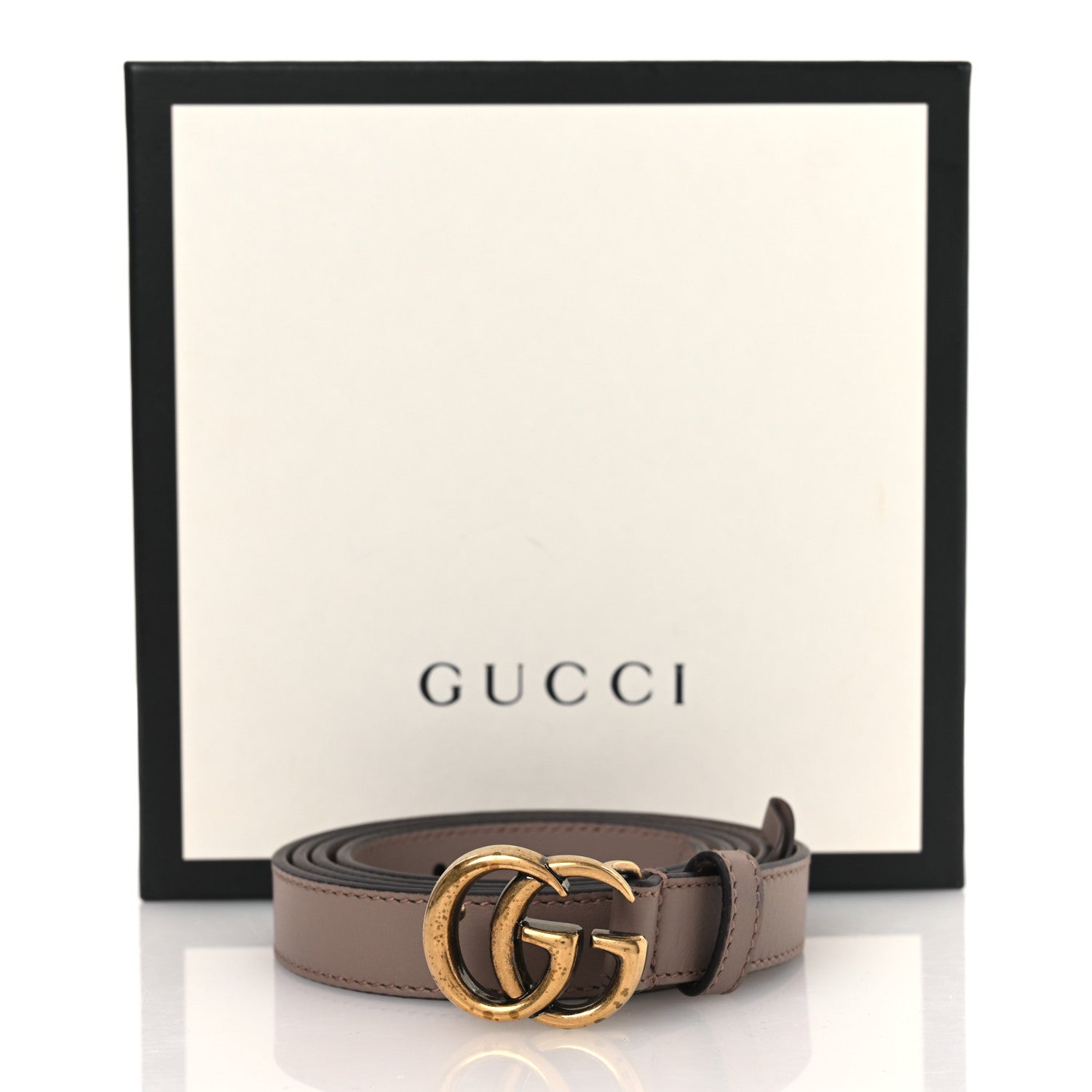 Calfskin Double G 20mm Belt 110 44 Porcelain Rose