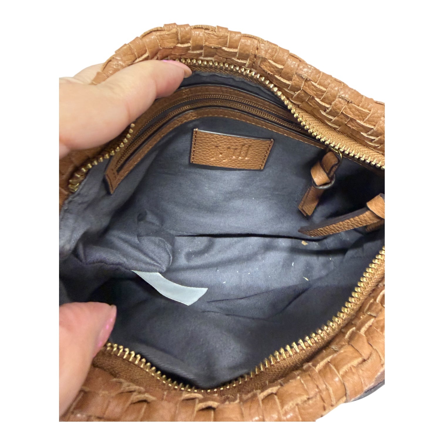 Crossbody Leather By J. Jill In Brown, Size:Small