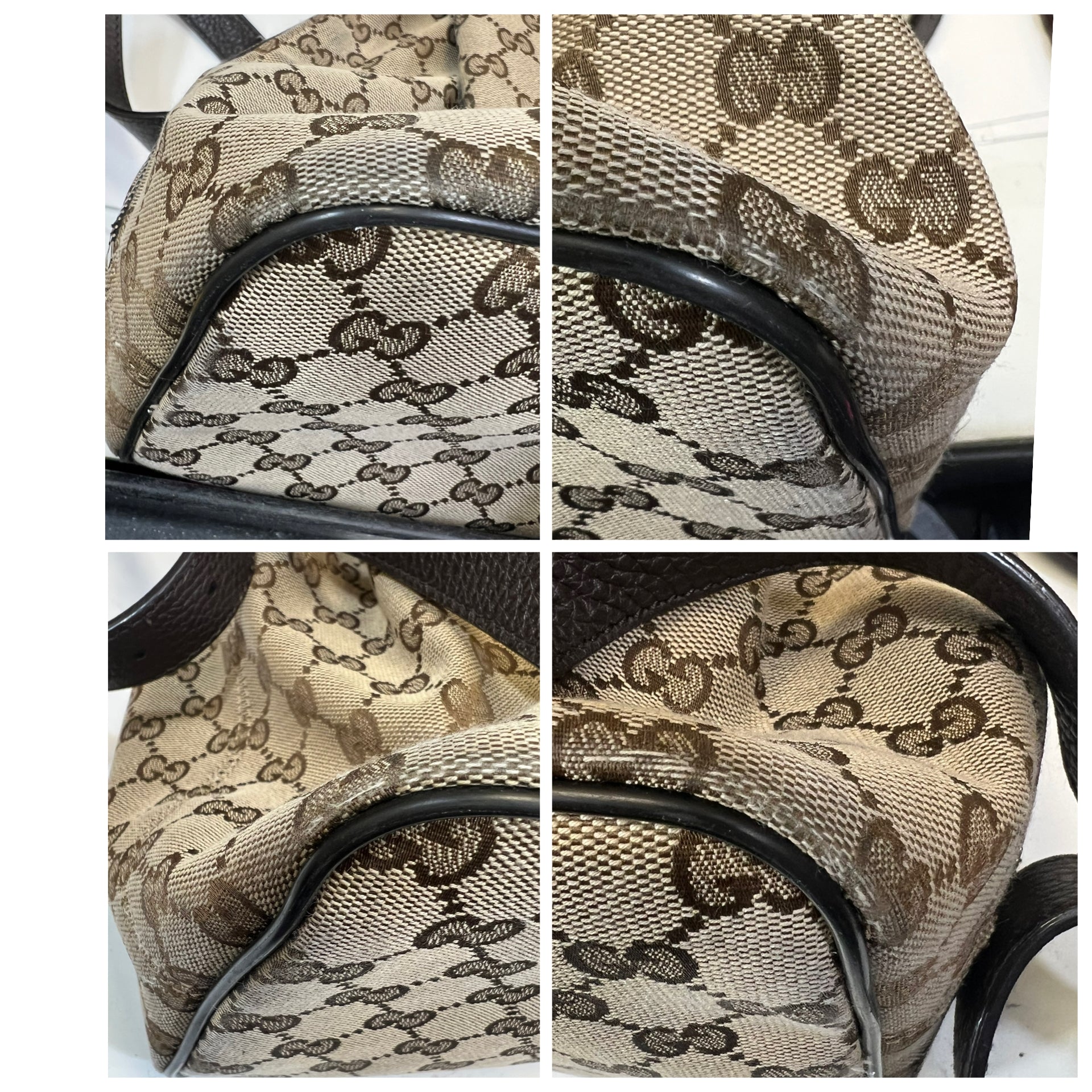 Backpack Luxury Designer By Gucci, Size: Medium