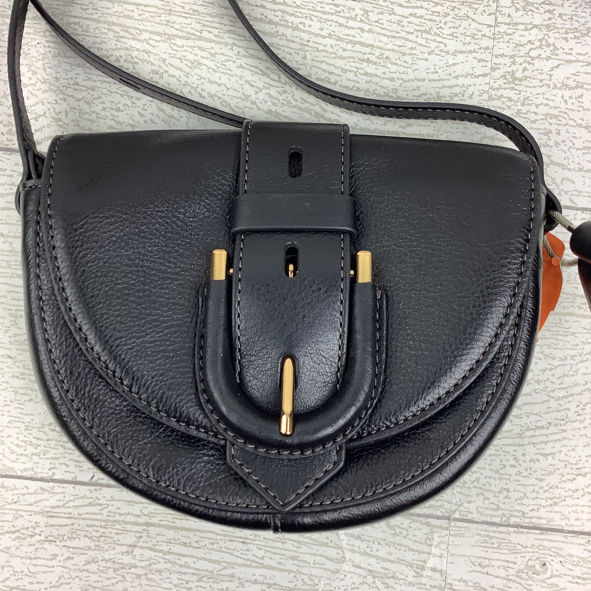 Crossbody Leather By Fossil, Size: Small