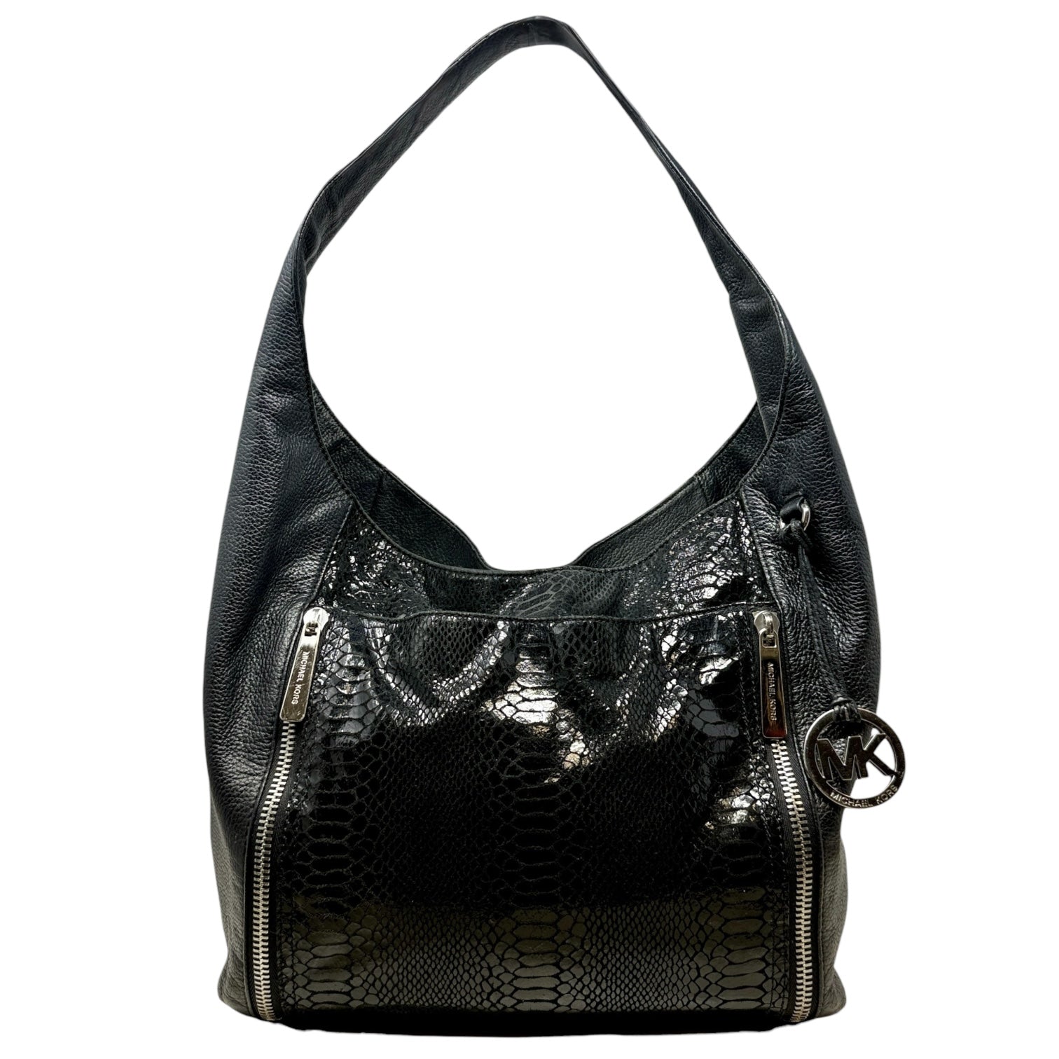 Python Leather Hobo By Michael By Michael Kors, Size: Medium