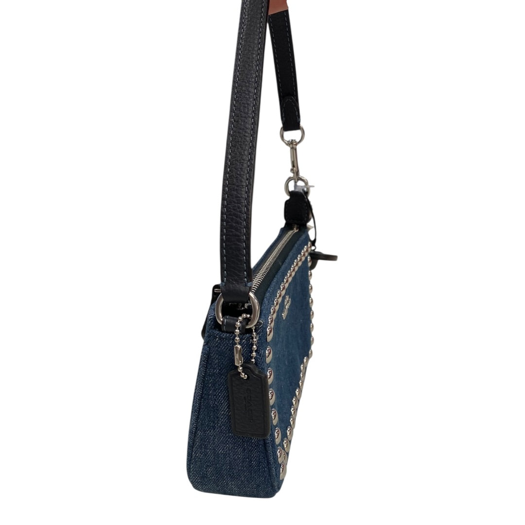 Handbag Designer By Coach In Blue Denim, Size:Small