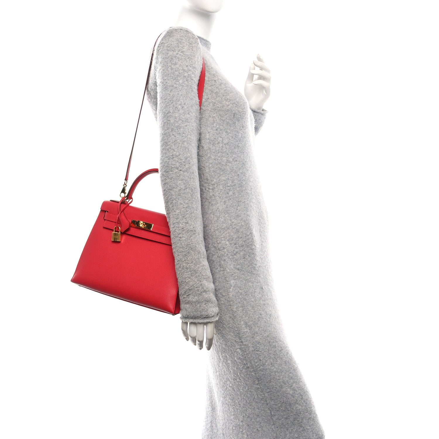 Epsom Kelly Sellier 28 Rouge Casaque