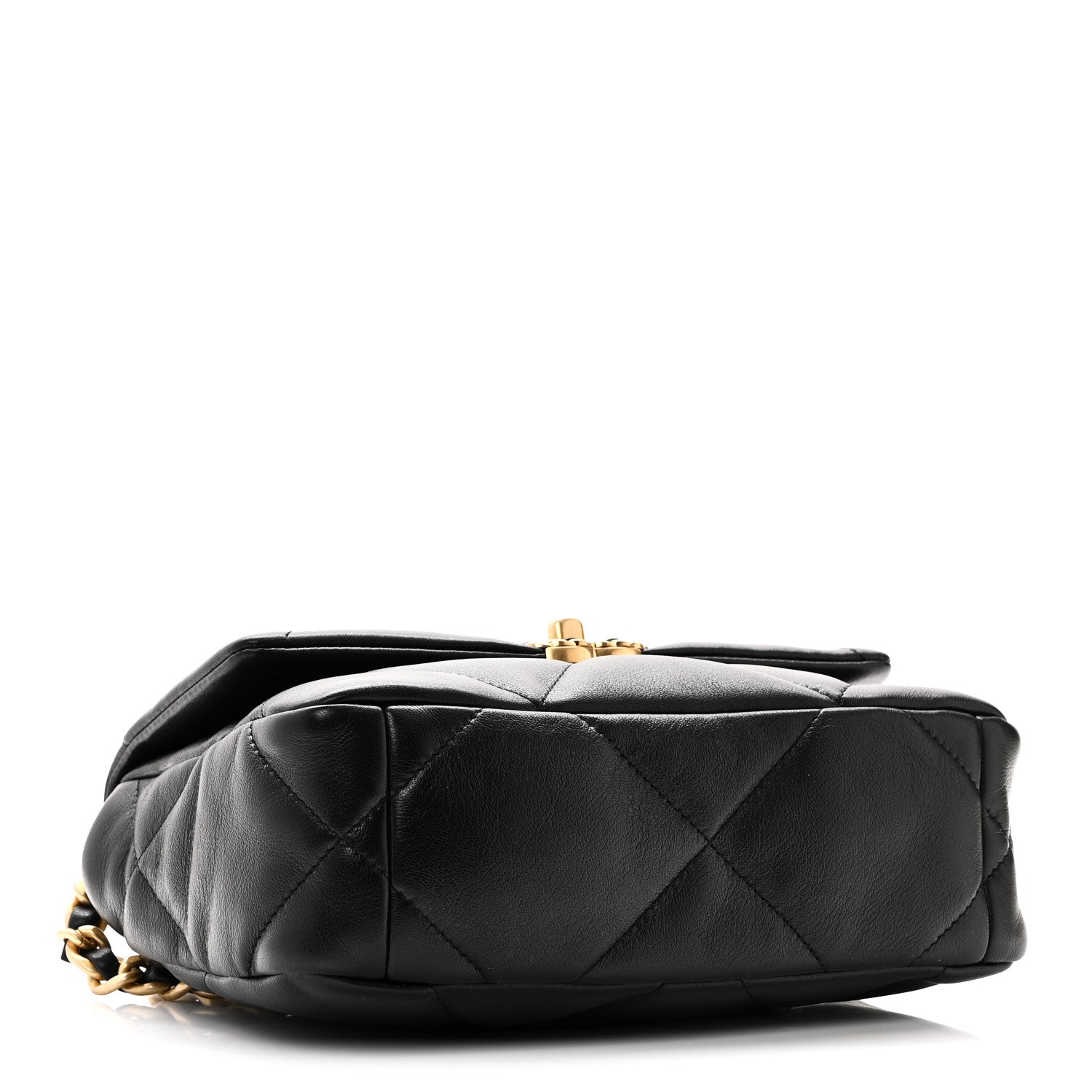Lambskin Quilted Medium Chanel 19 Flap Black