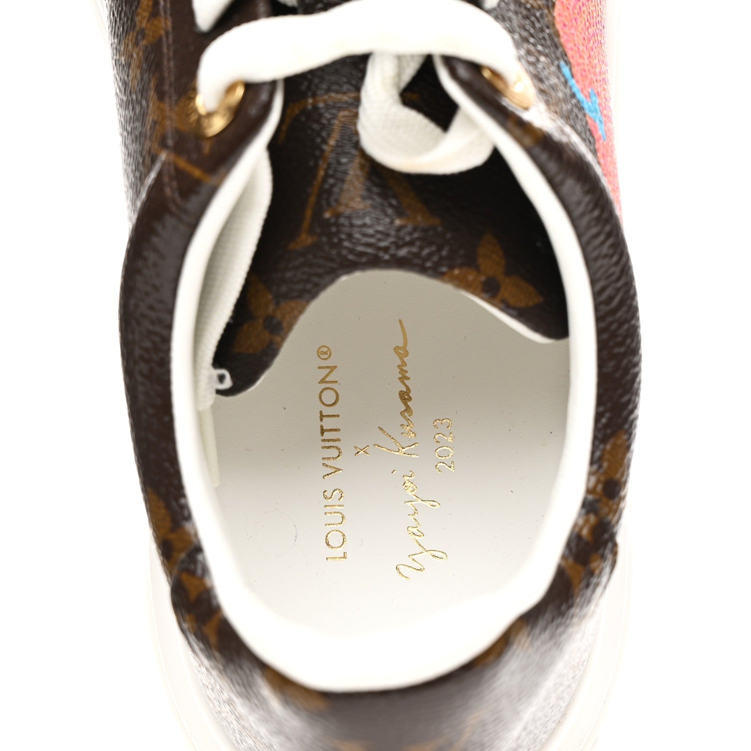 LV X YK Monogram Pumpkin Time Out Sneakers 37