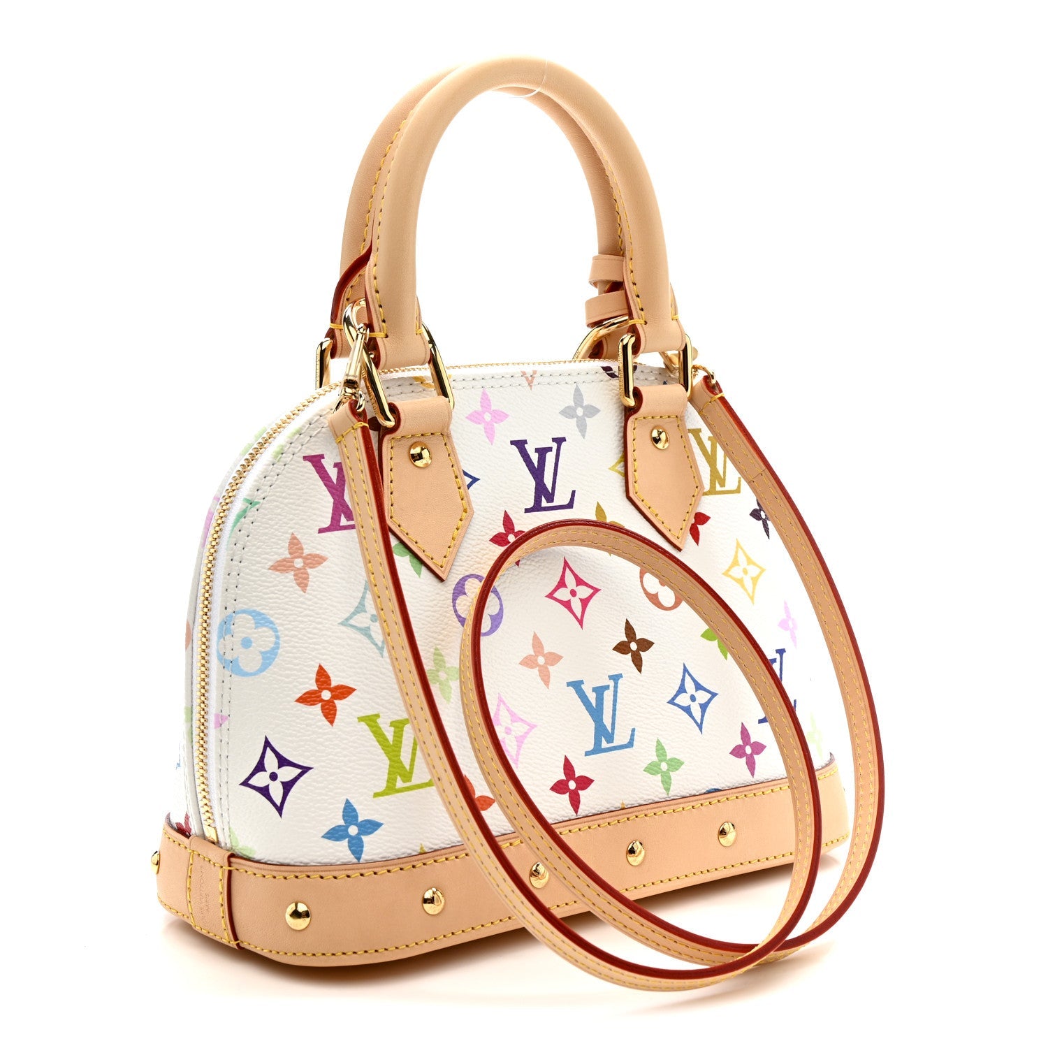 LV x TM Monogram Multicolor Alma BB White