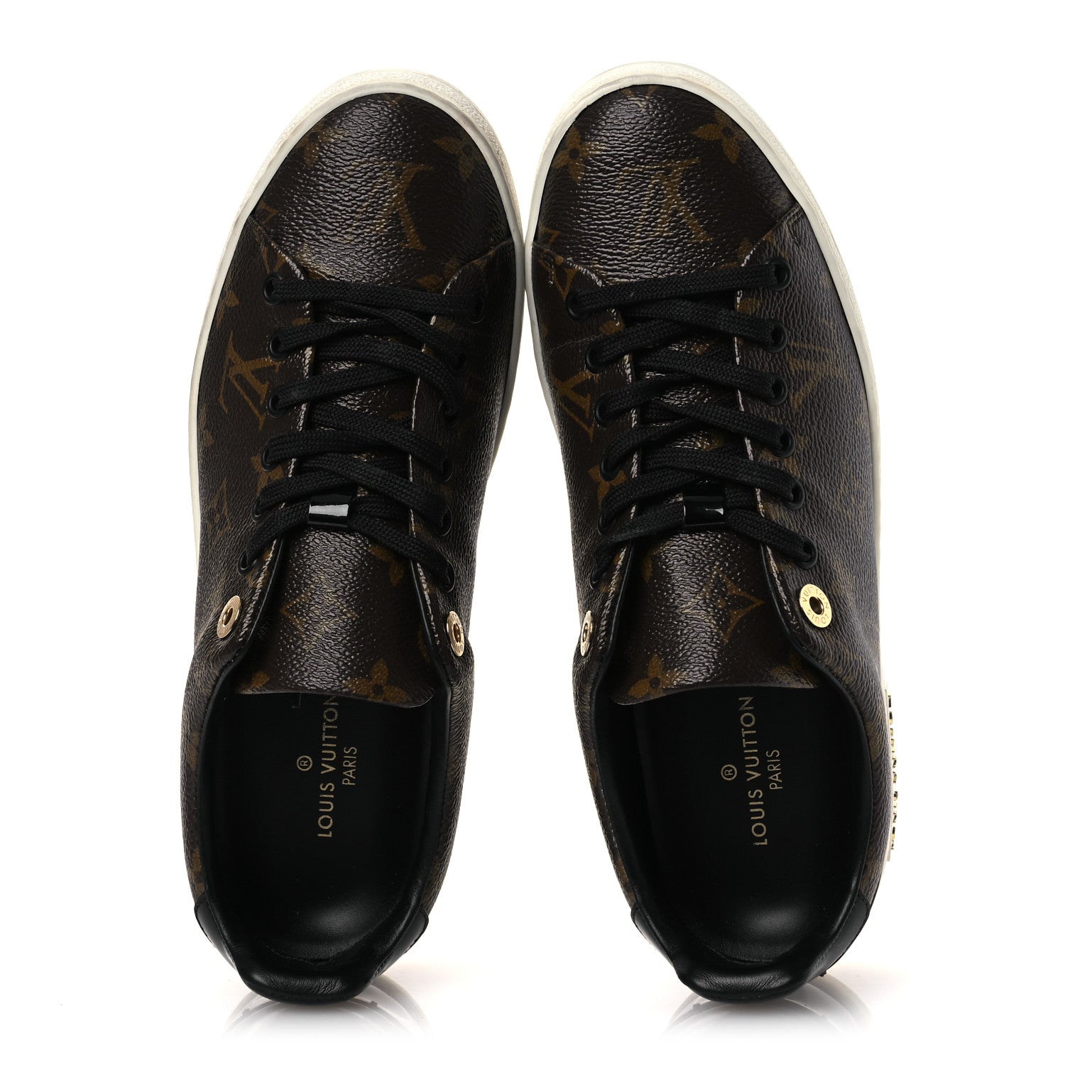 Patent Monogram Frontrow Sneakers 38