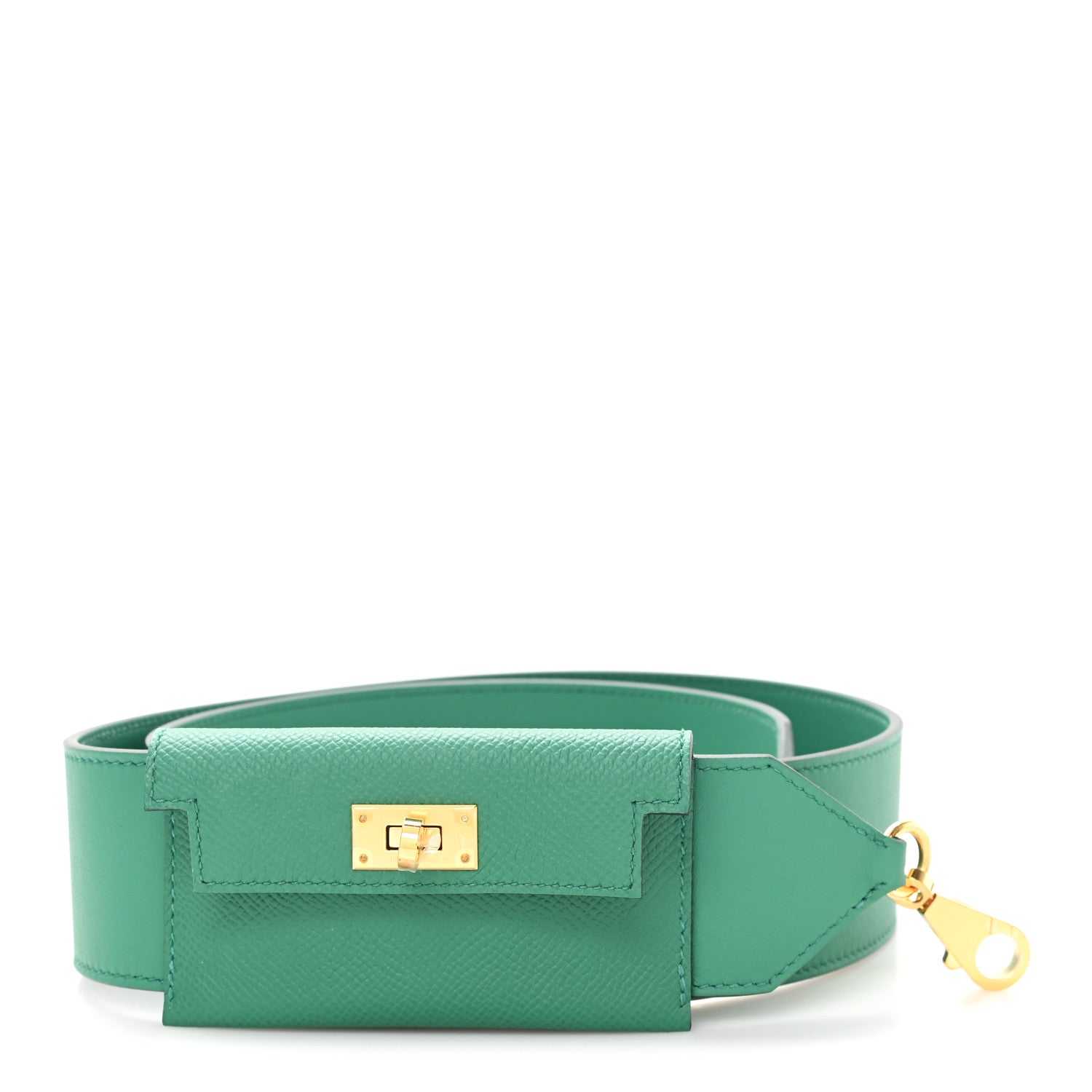 Swift Epsom Pocket Kelly Shoulder Strap Vert Vertigo