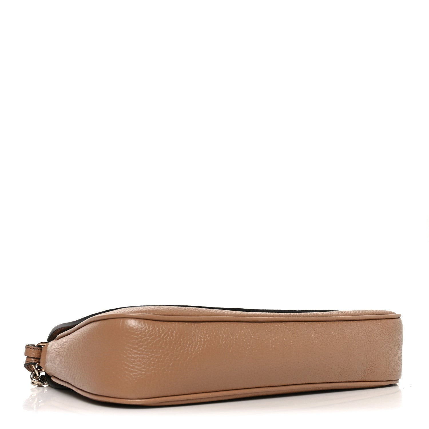 Pebbled Calfskin Medium Soho Flap Crossbody Camelia