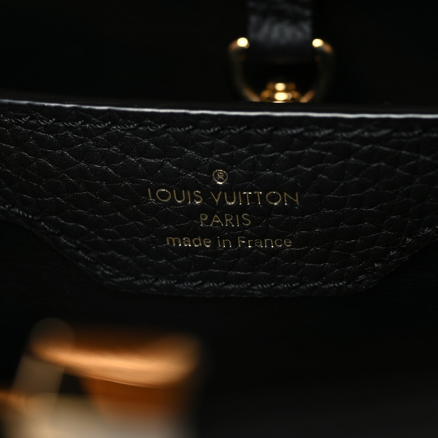 Taurillon Capucines PM Black Arizona