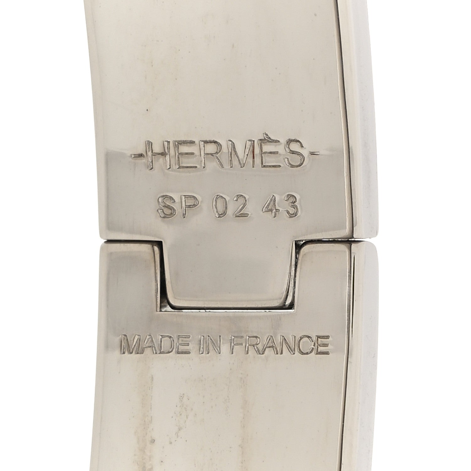 Enamel Narrow Clic Clac H Bracelet PM Parme