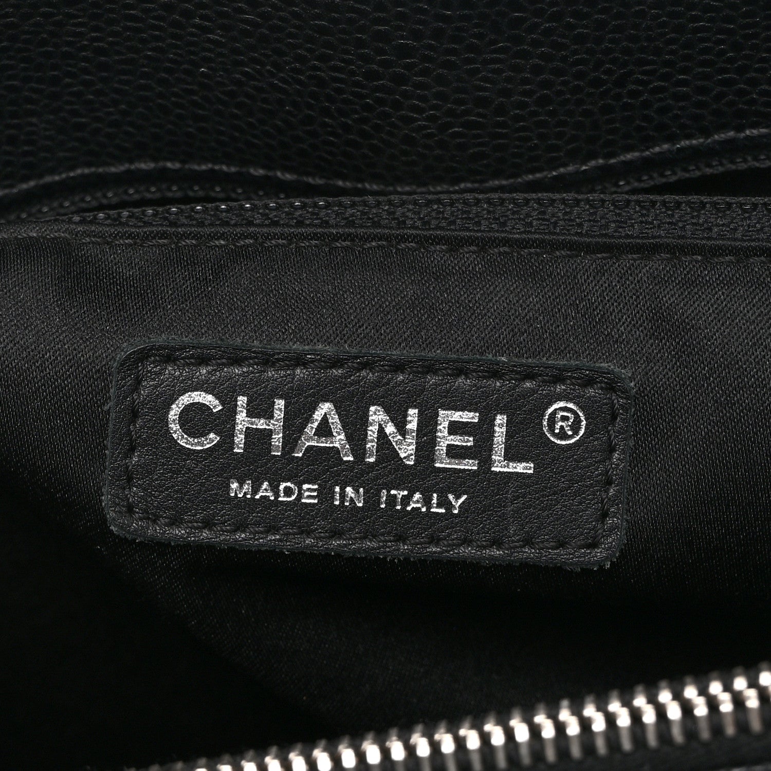 Caviar Quilted Grand Shopping Tote GST Black