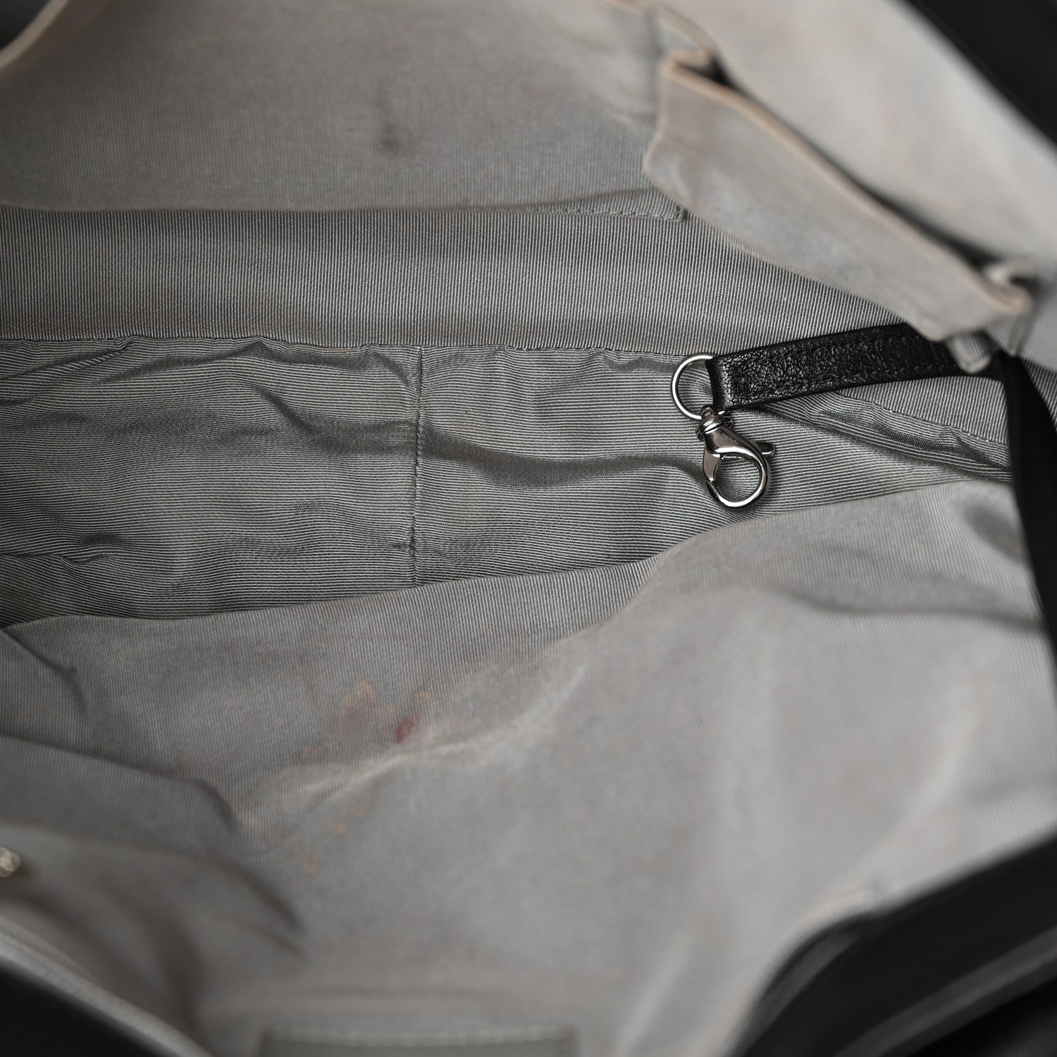 Washed Lambskin Quilted Maxi Chain Around Flap Black