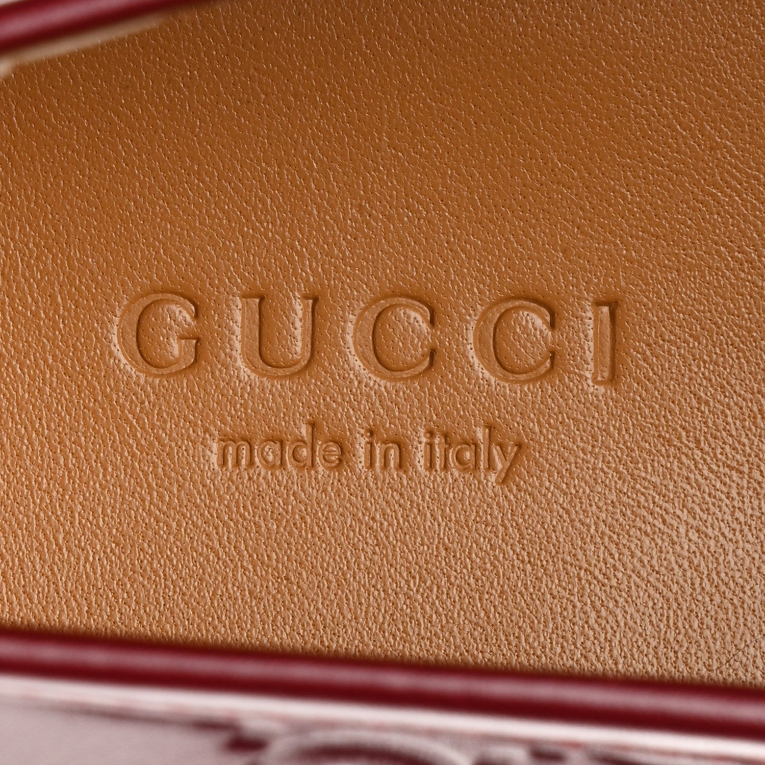Betis Glamour Calfskin Guccissima Womens Jordaan Loafers 37.5 Rosso Ancora