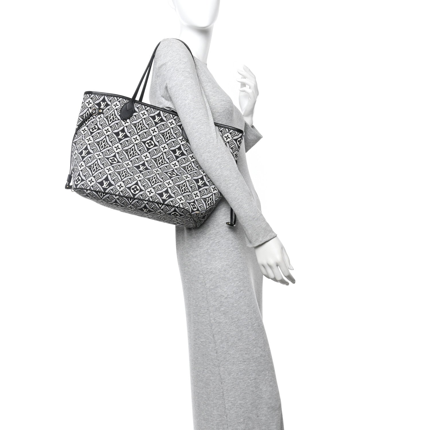Jacquard Since 1854 Neverfull MM Grey
