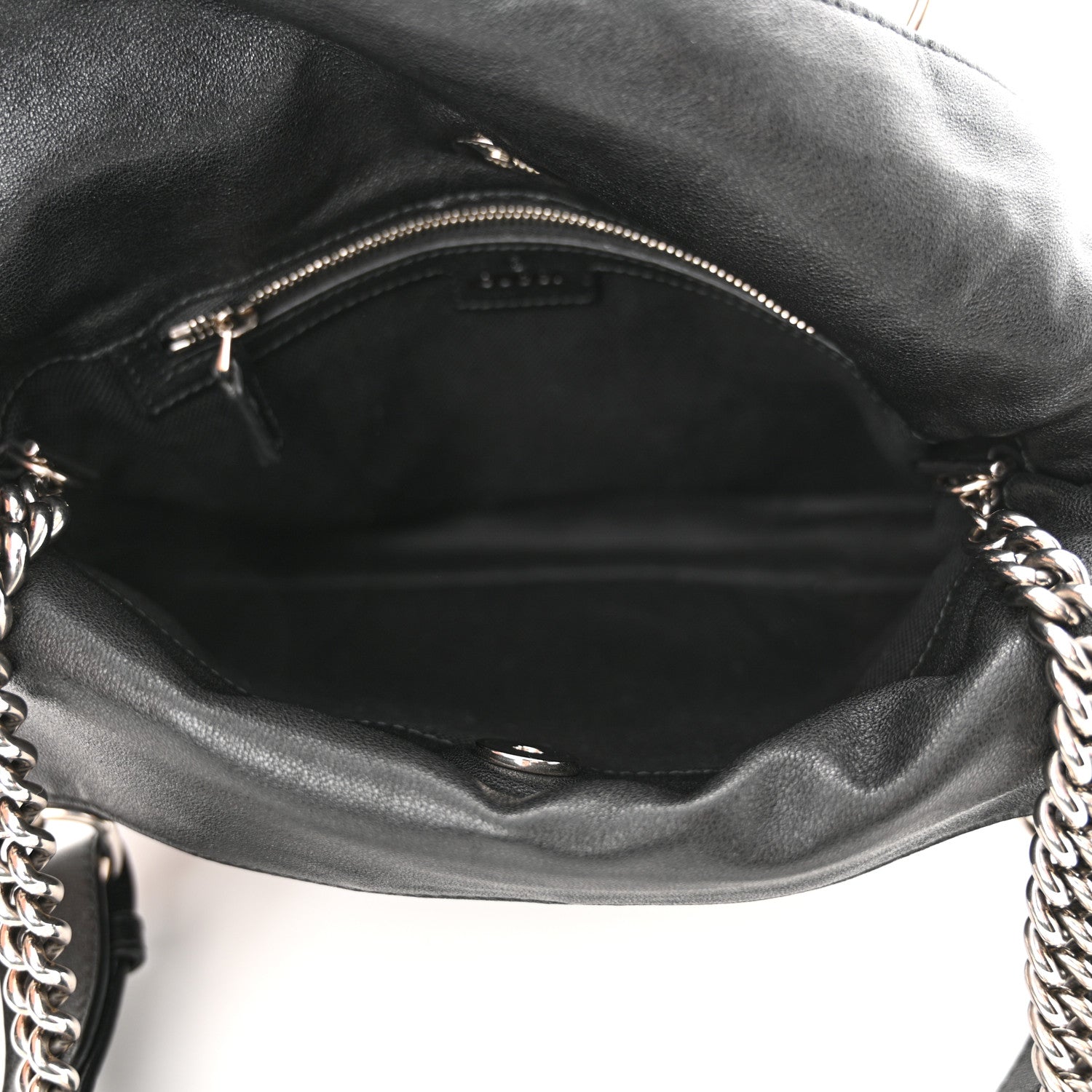 Sakai Be Green Calfskin Diagonal Stitched Small Blondie Tote Black