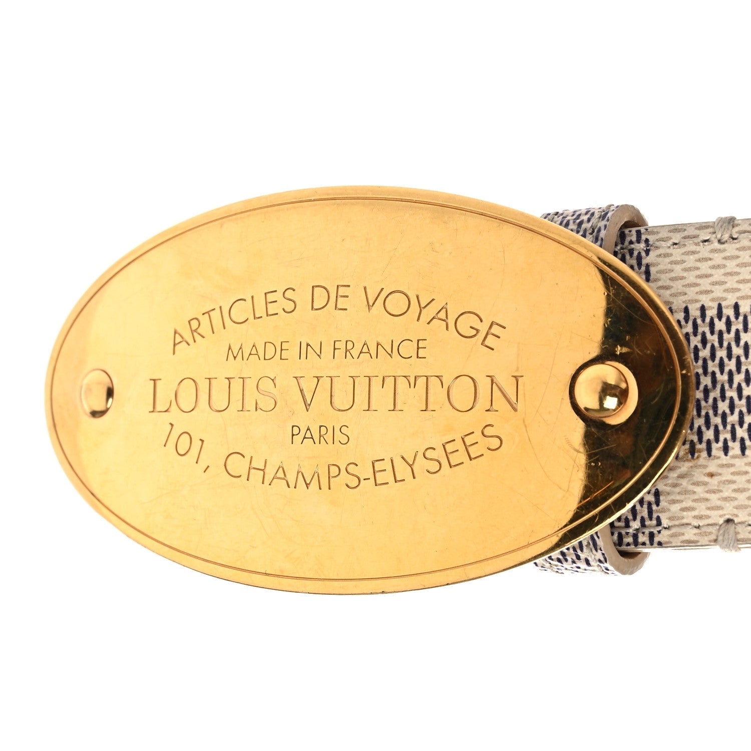 Damier Azur Voyage Belt  80 32 Azur