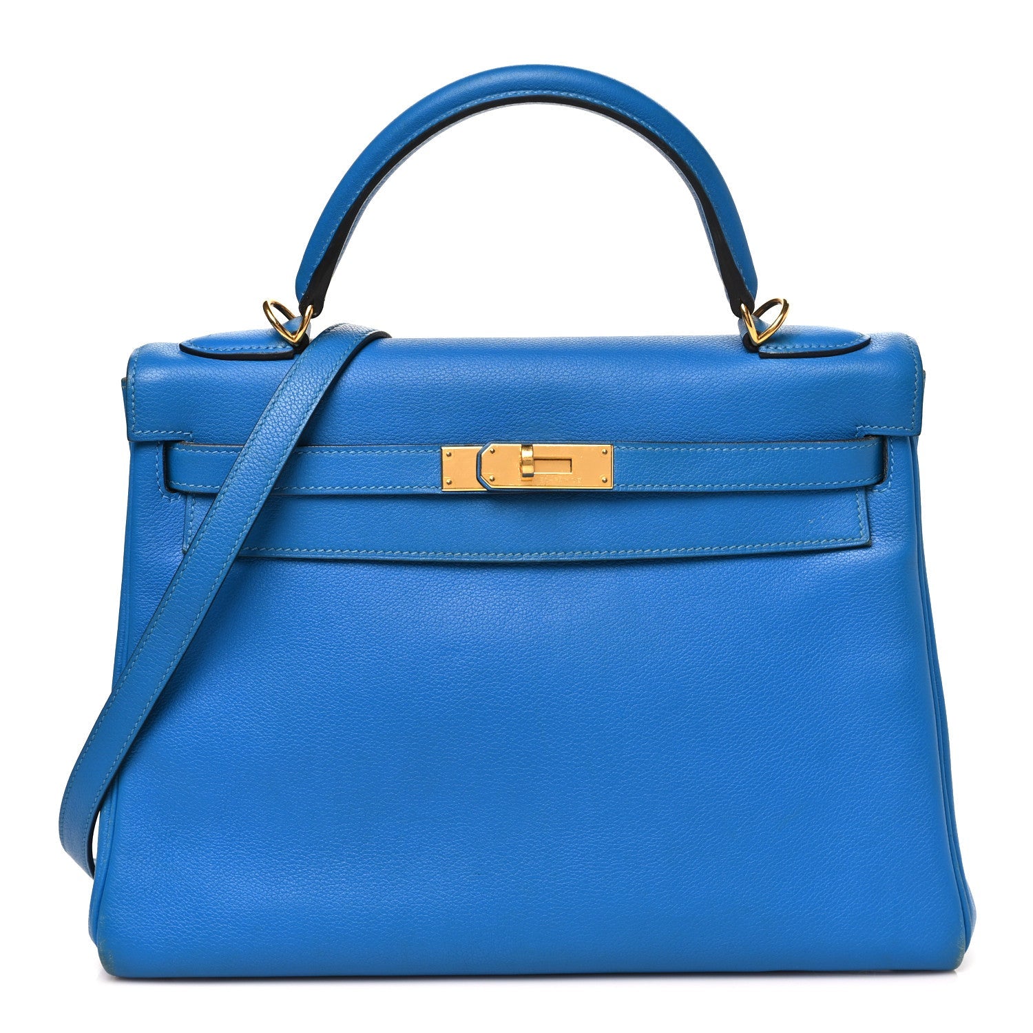 Evercolor Kelly Retourne 32 Bleu Zanzibar