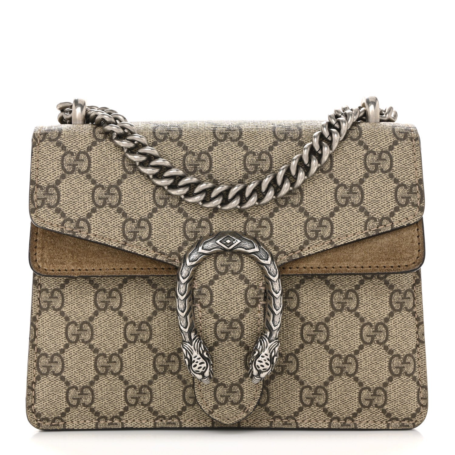 GG Supreme Monogram Mini Dionysus Shoulder Bag Taupe