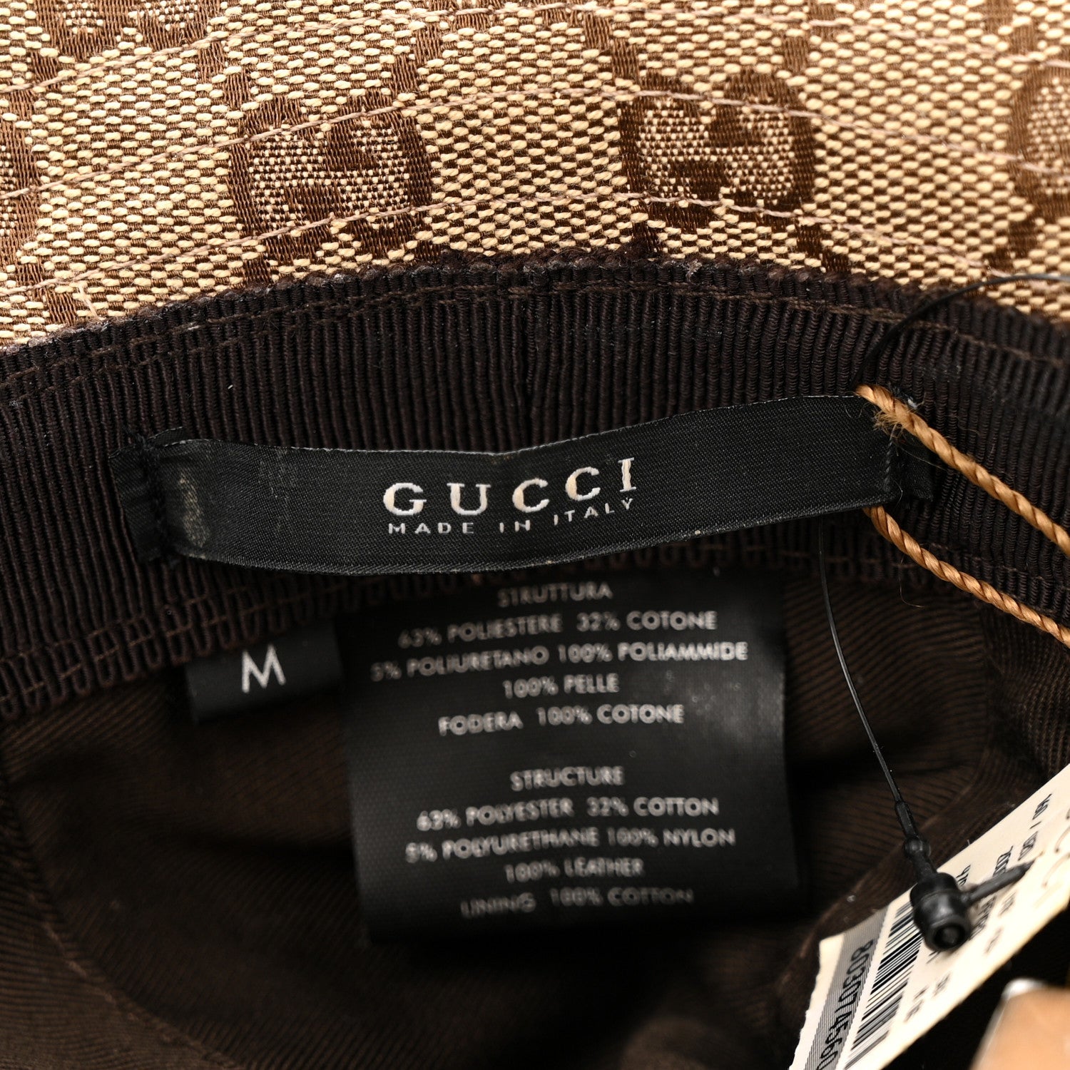 Monogram Web Bucket Hat M Brown