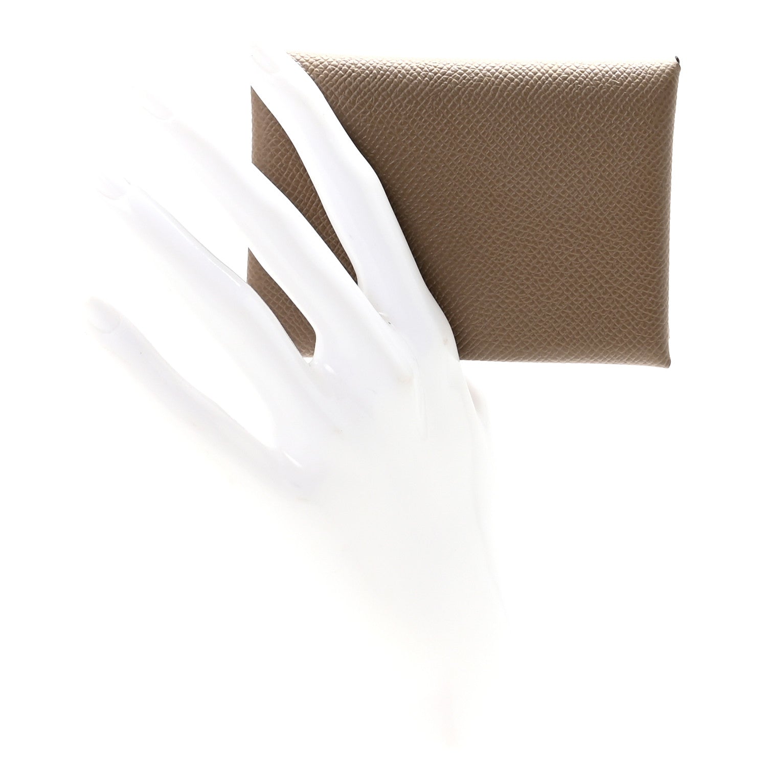 Epsom Calvi Duo Card Case Etoupe