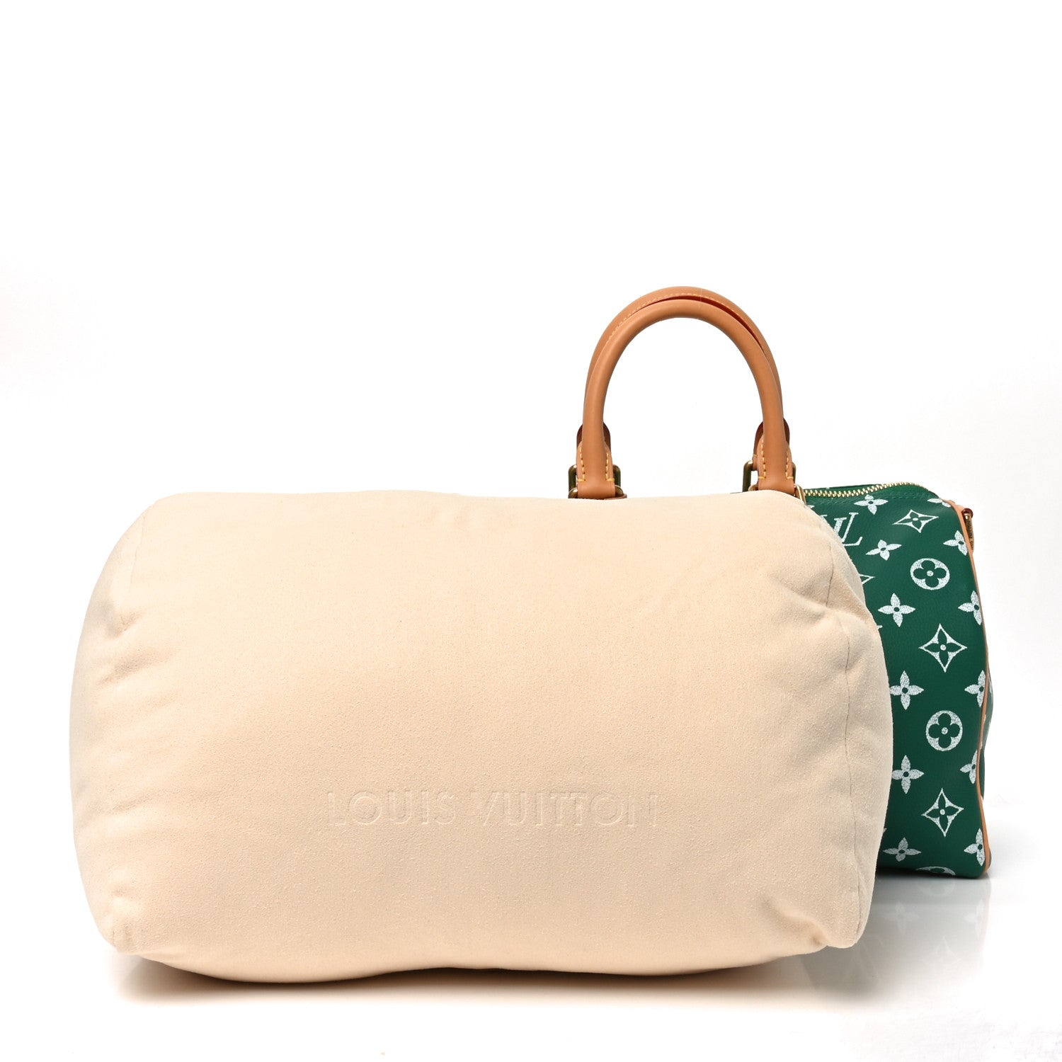 Calfskin Monogram Speedy P9 Bandouliere 30 Green