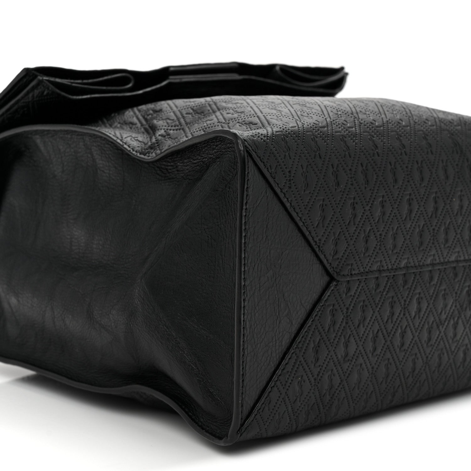 Calfskin Monogram Deli Paper Bag  Vintage Black