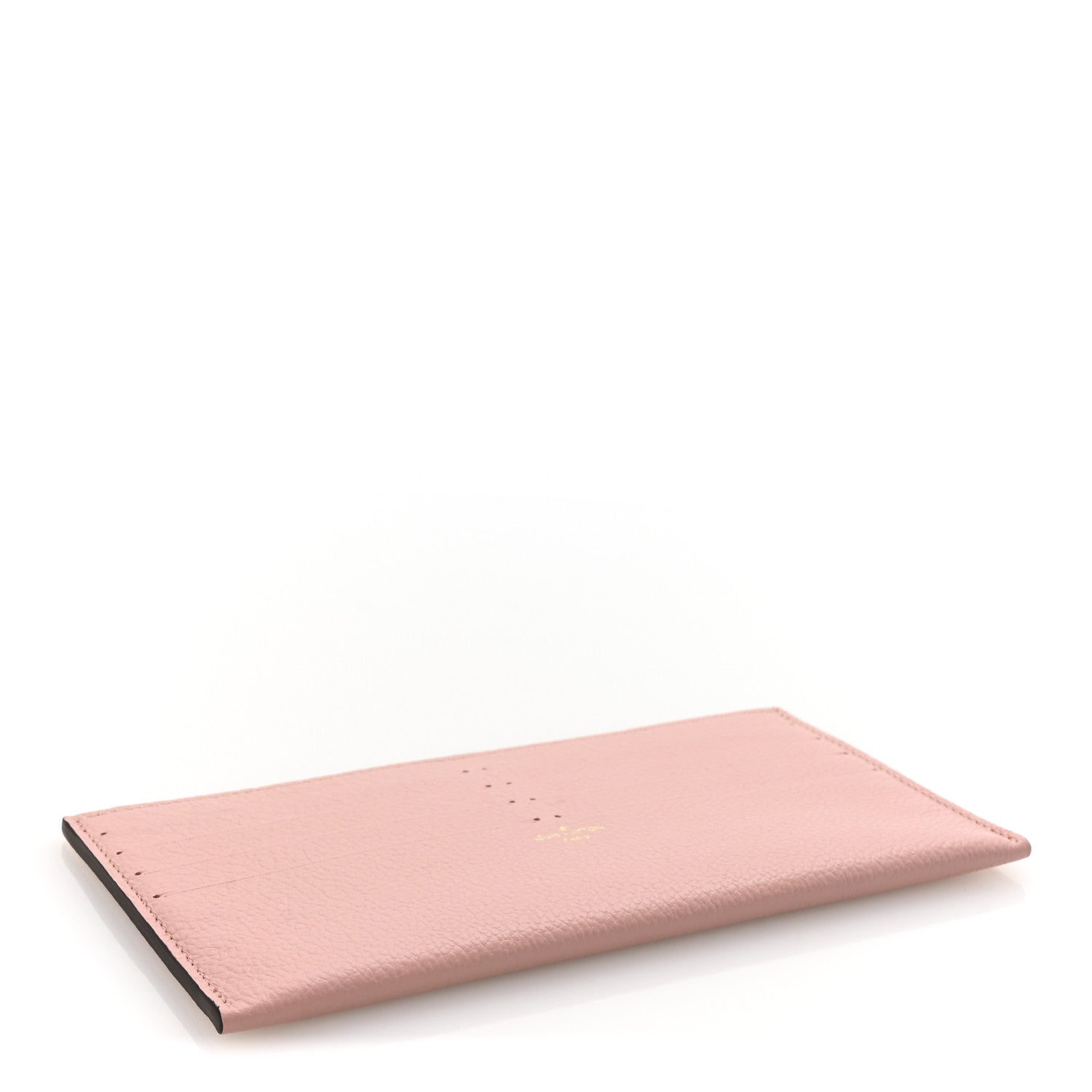 Calfskin Felicie Card Holder Insert Rose Poudre