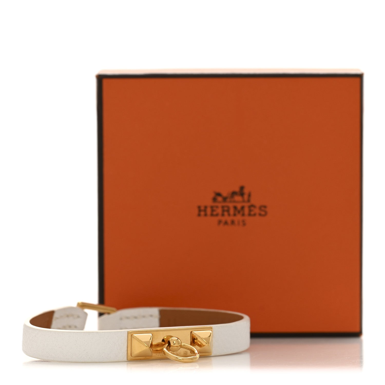 Epsom Micro Rivale Bracelet M White